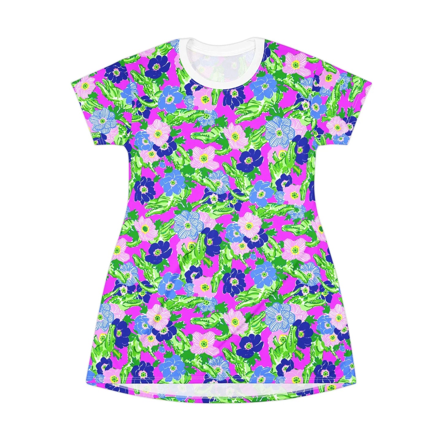Gator Groove T-Shirt Dress - XS - All Over Prints