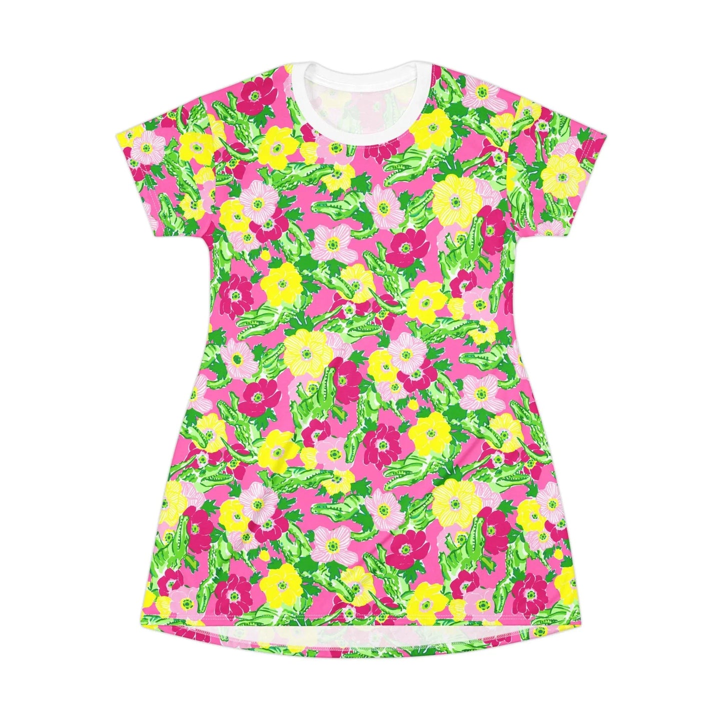Gator Groove T-Shirt Dress - XS - All Over Prints