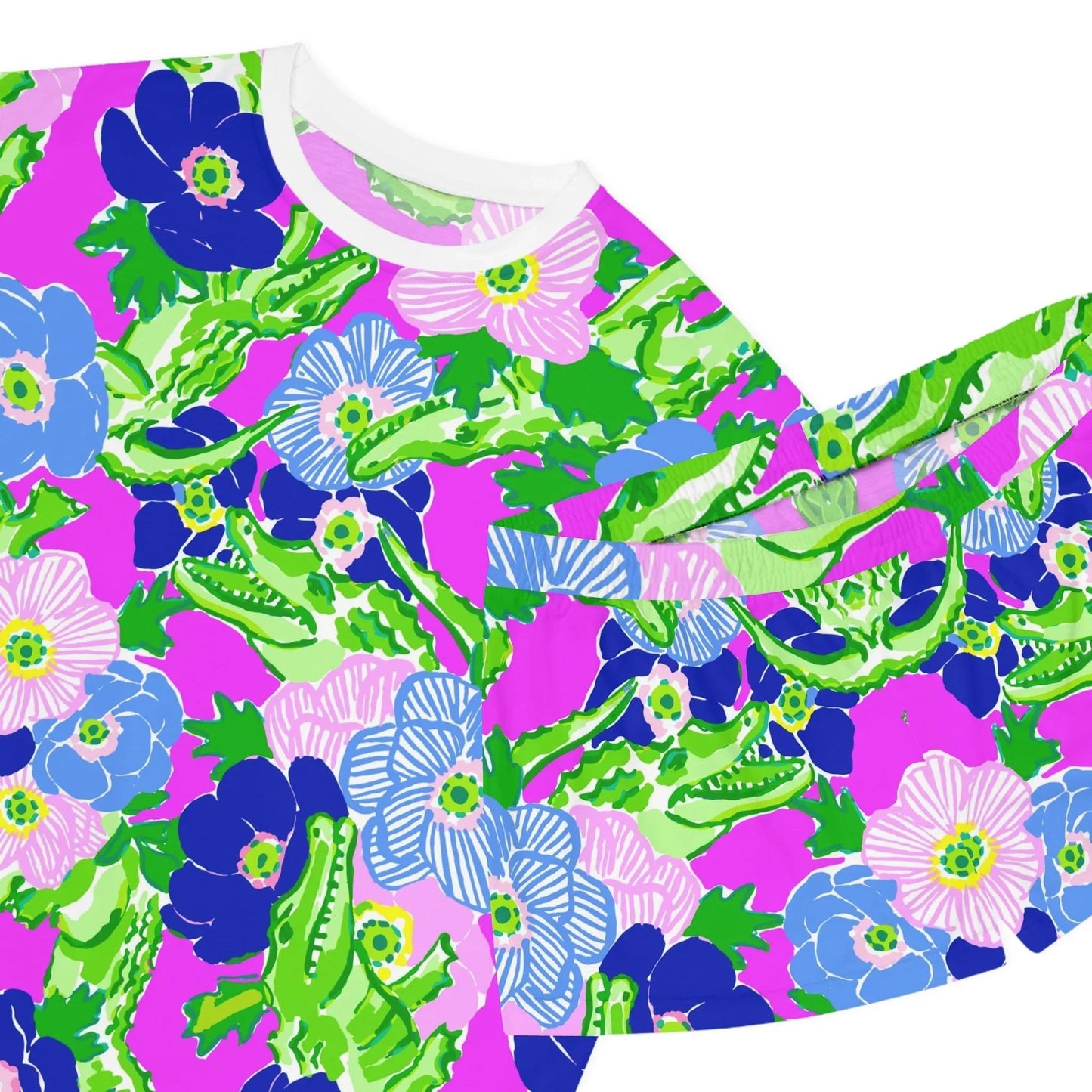 Gator Groove Women’s Short Pajama Set - All Over Prints