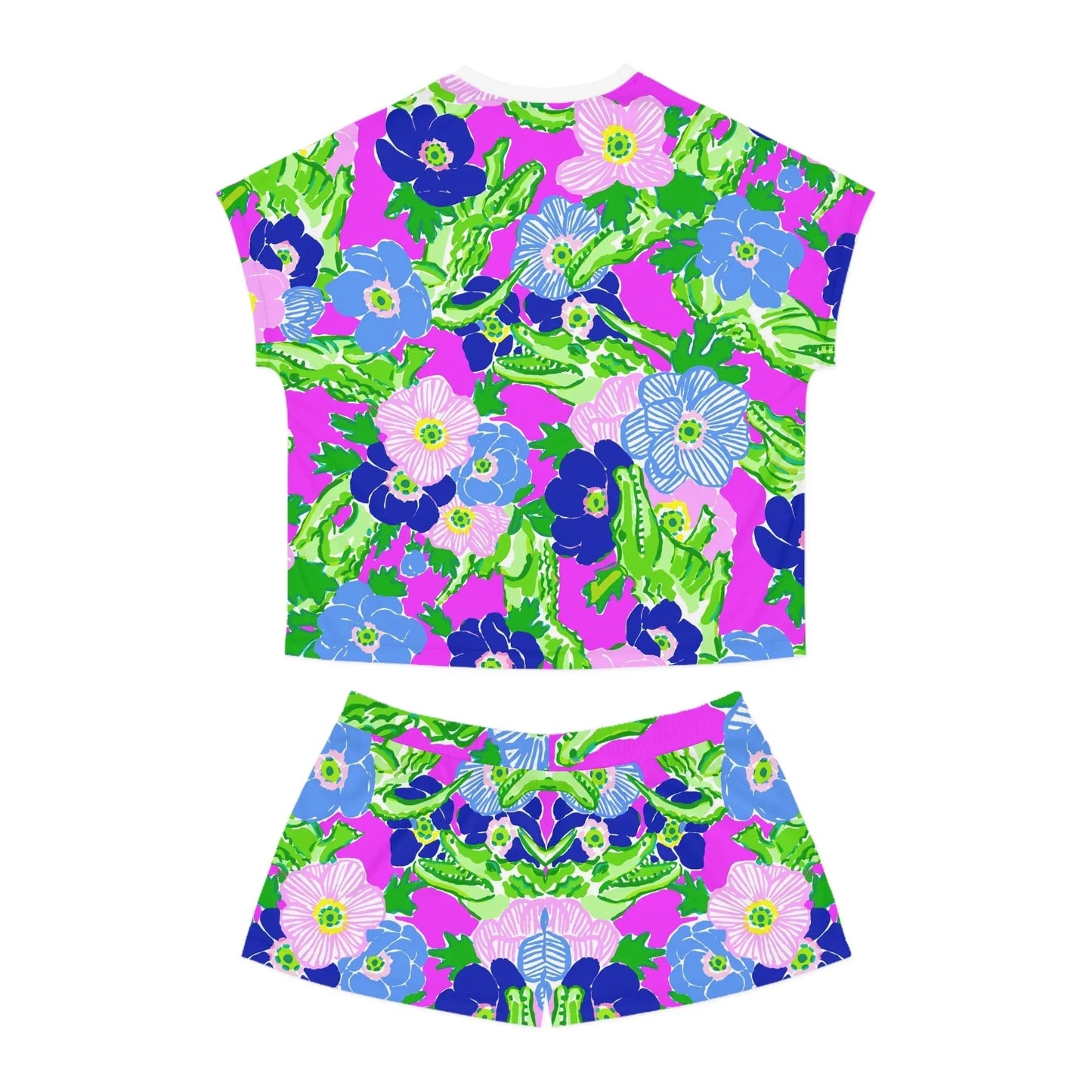 Gator Groove Women’s Short Pajama Set - All Over Prints