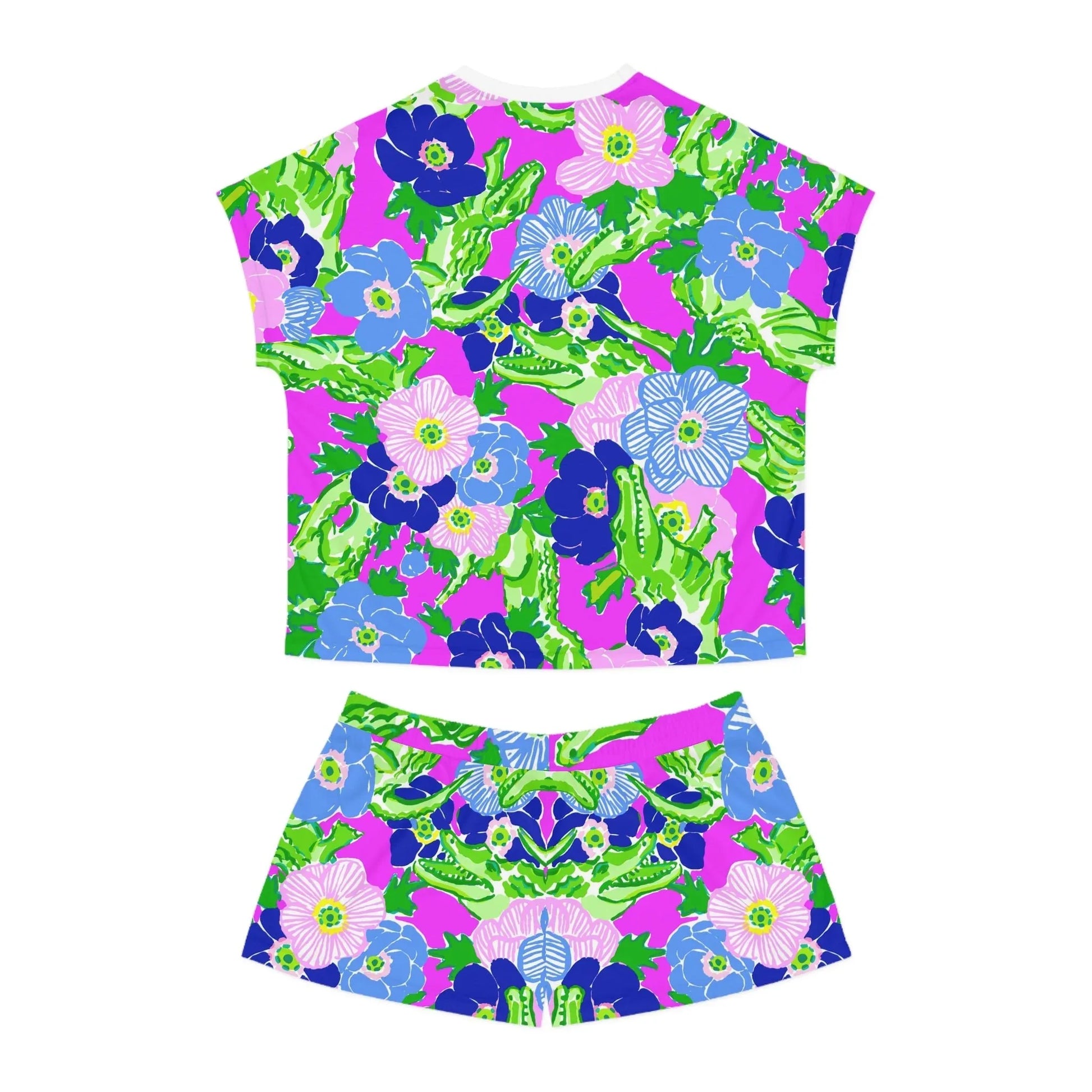 Gator Groove Women’s Short Pajama Set - All Over Prints