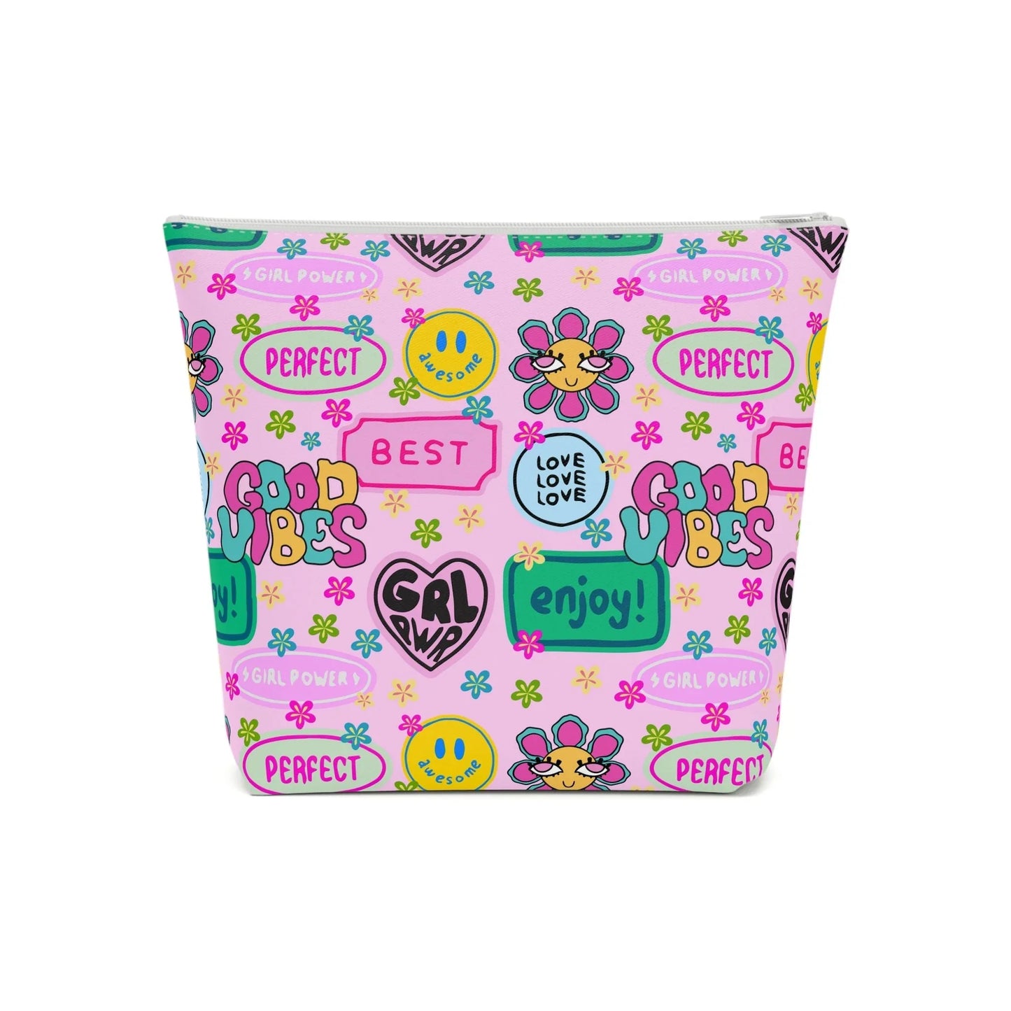Girl Power Good Vibes Cosmetic Bag - 7.1’’ × 5.9’’ - Bags