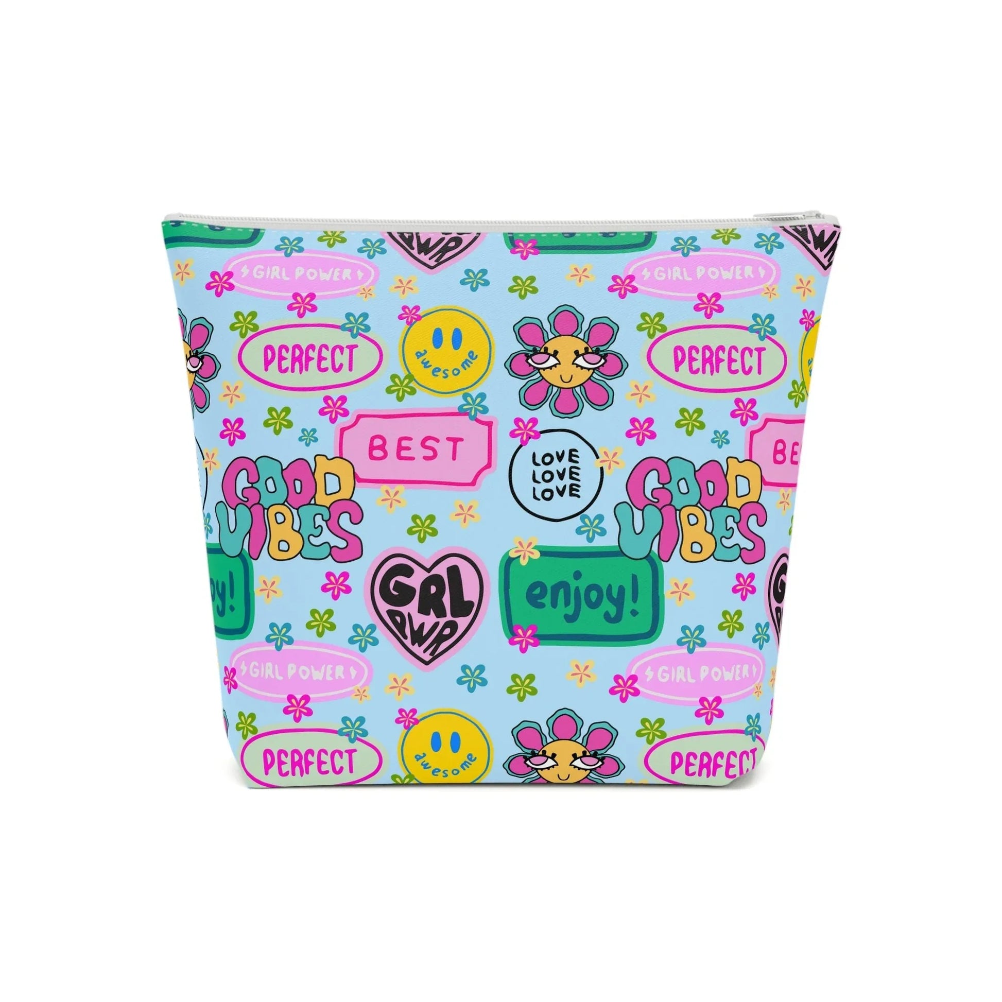Girl Power Good Vibes Cosmetic Bag - 7.1’’ × 5.9’’ - Bags