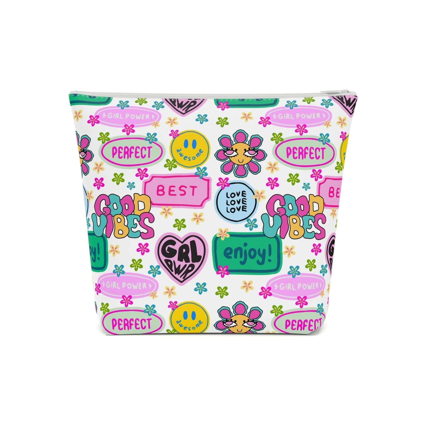 Girl Power Good Vibes Cosmetic Bag - 7.1’’ × 5.9’’ - Bags