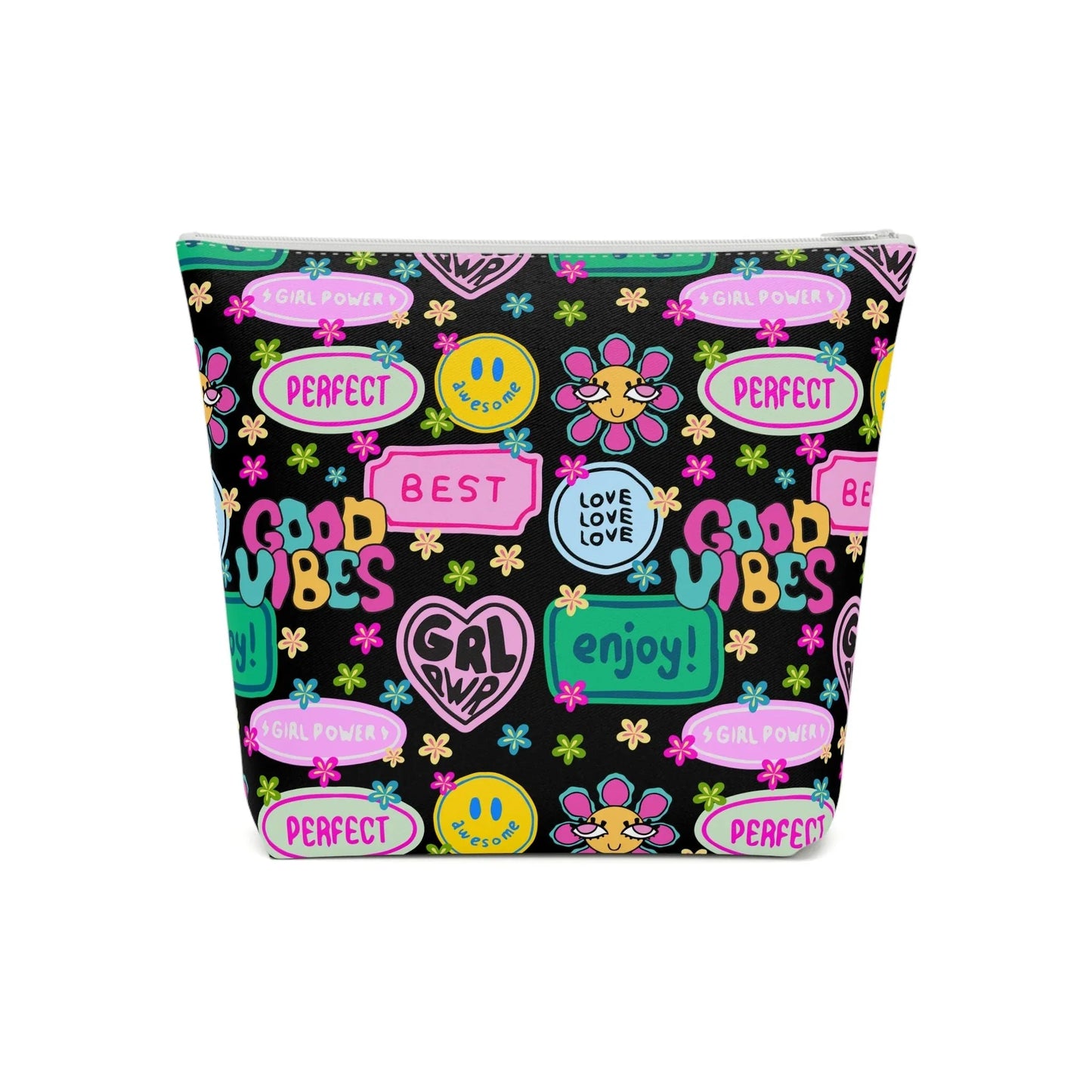 Girl Power Good Vibes Cosmetic Bag - 7.1’’ × 5.9’’ - Bags