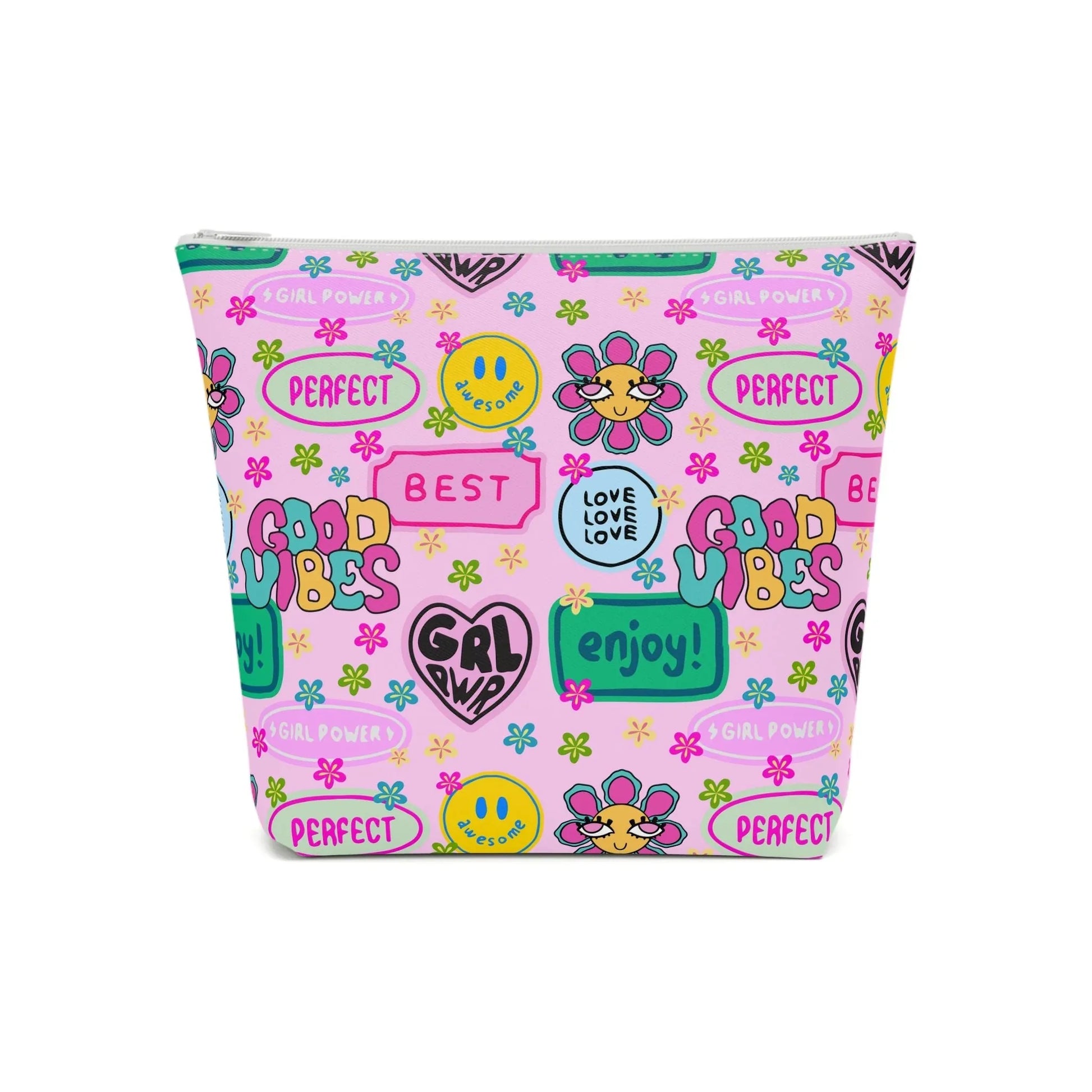 Girl Power Good Vibes Cosmetic Bag - Bags