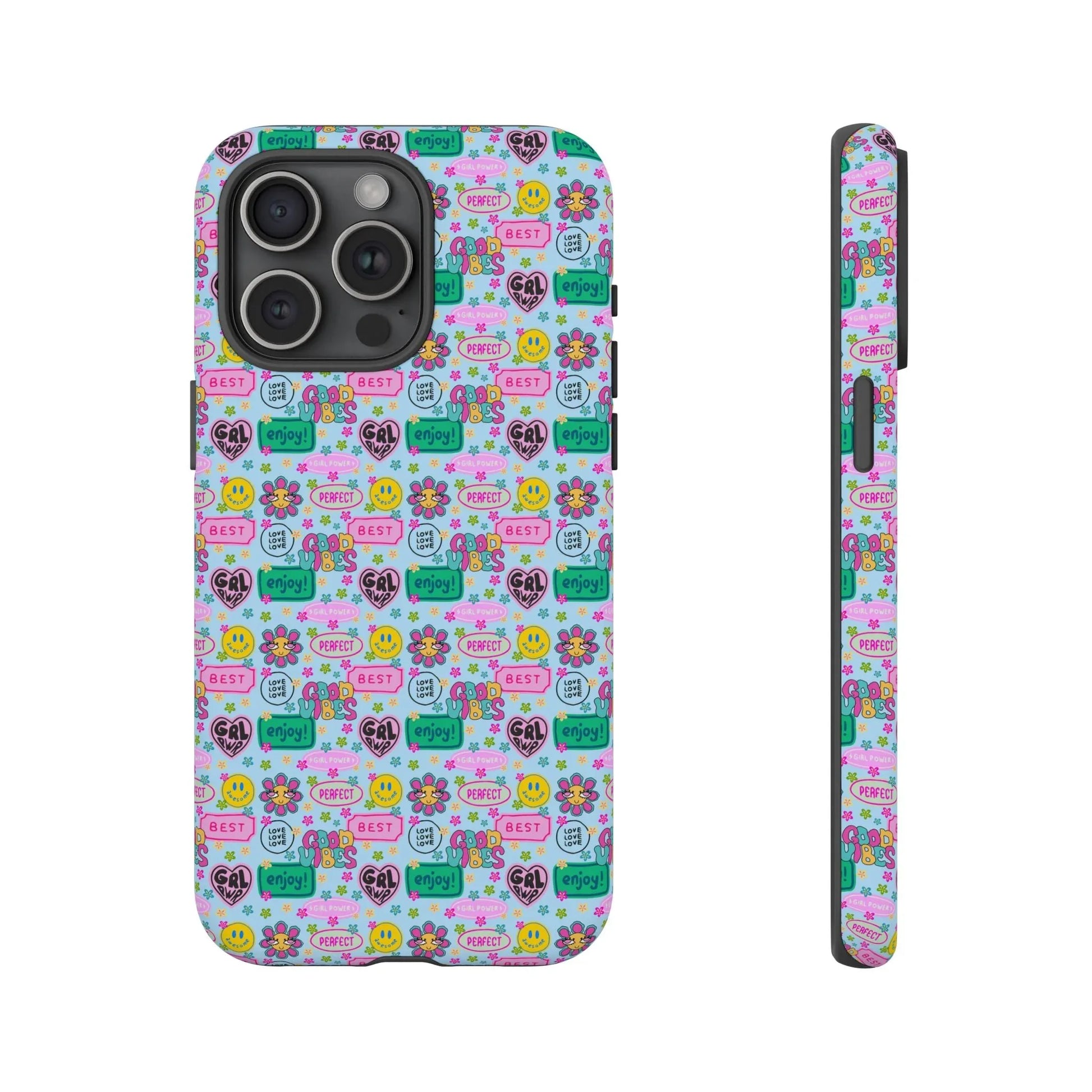 Girl Power Good Vibes iPhone Case - 15 Pro Max / Matte - Phone
