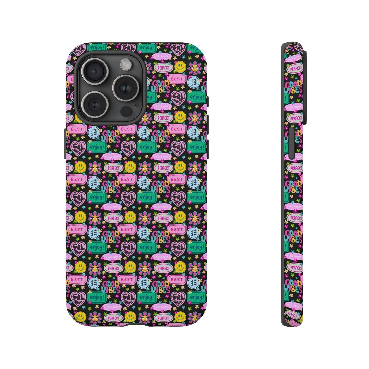 Girl Power Good Vibes iPhone Case - 15 Pro Max / Matte - Phone