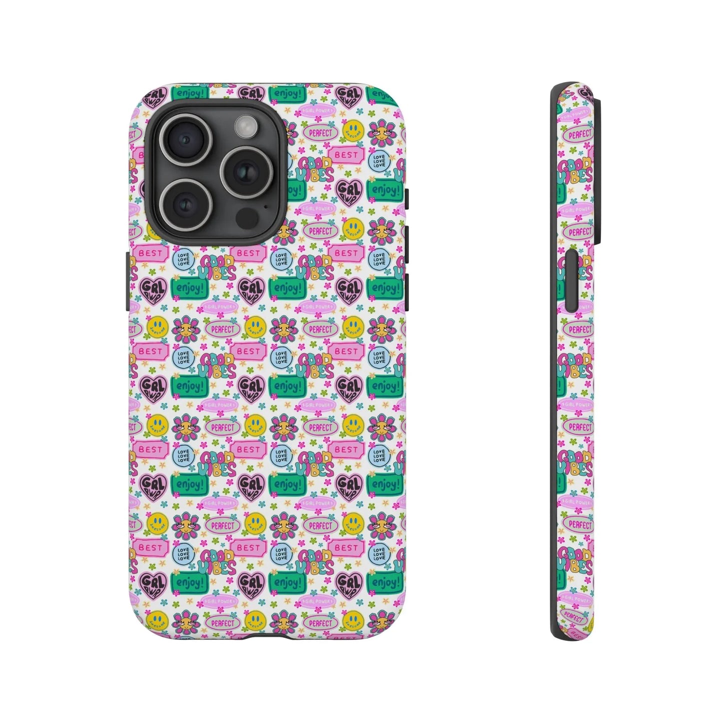 Girl Power Good Vibes iPhone Case - 15 Pro Max / Matte - Phone