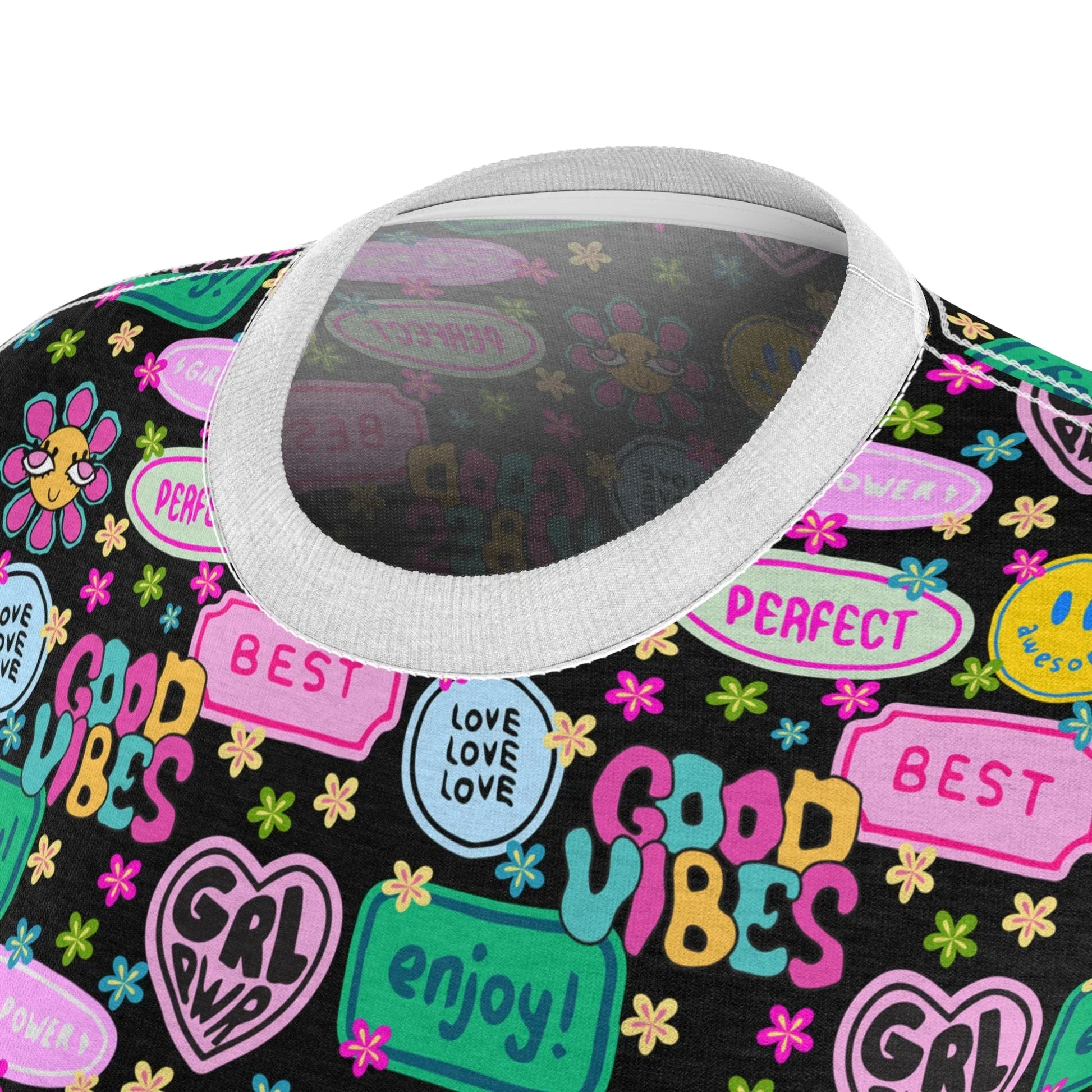 Girl Power Good Vibes T-Shirt - All Over Prints