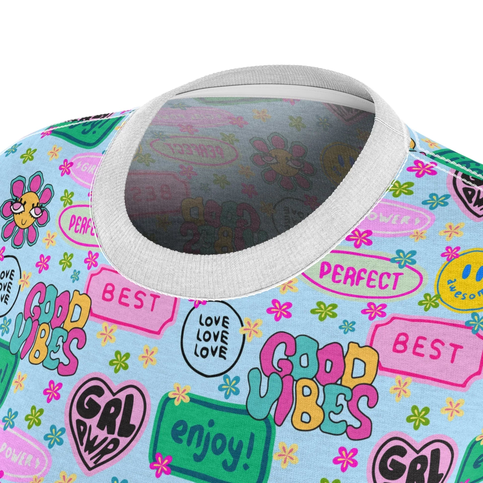 Girl Power Good Vibes T-Shirt - All Over Prints