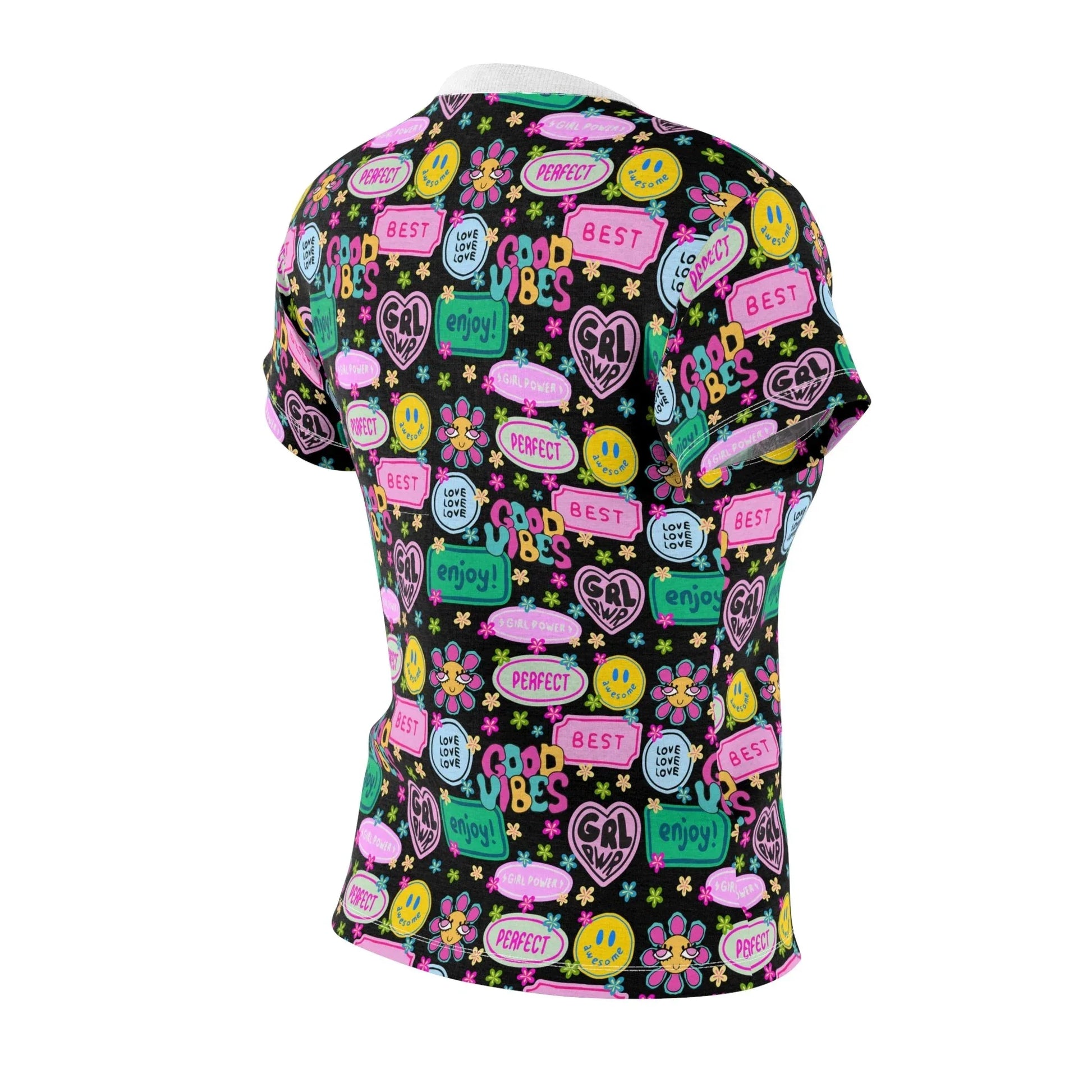 Girl Power Good Vibes T-Shirt - All Over Prints