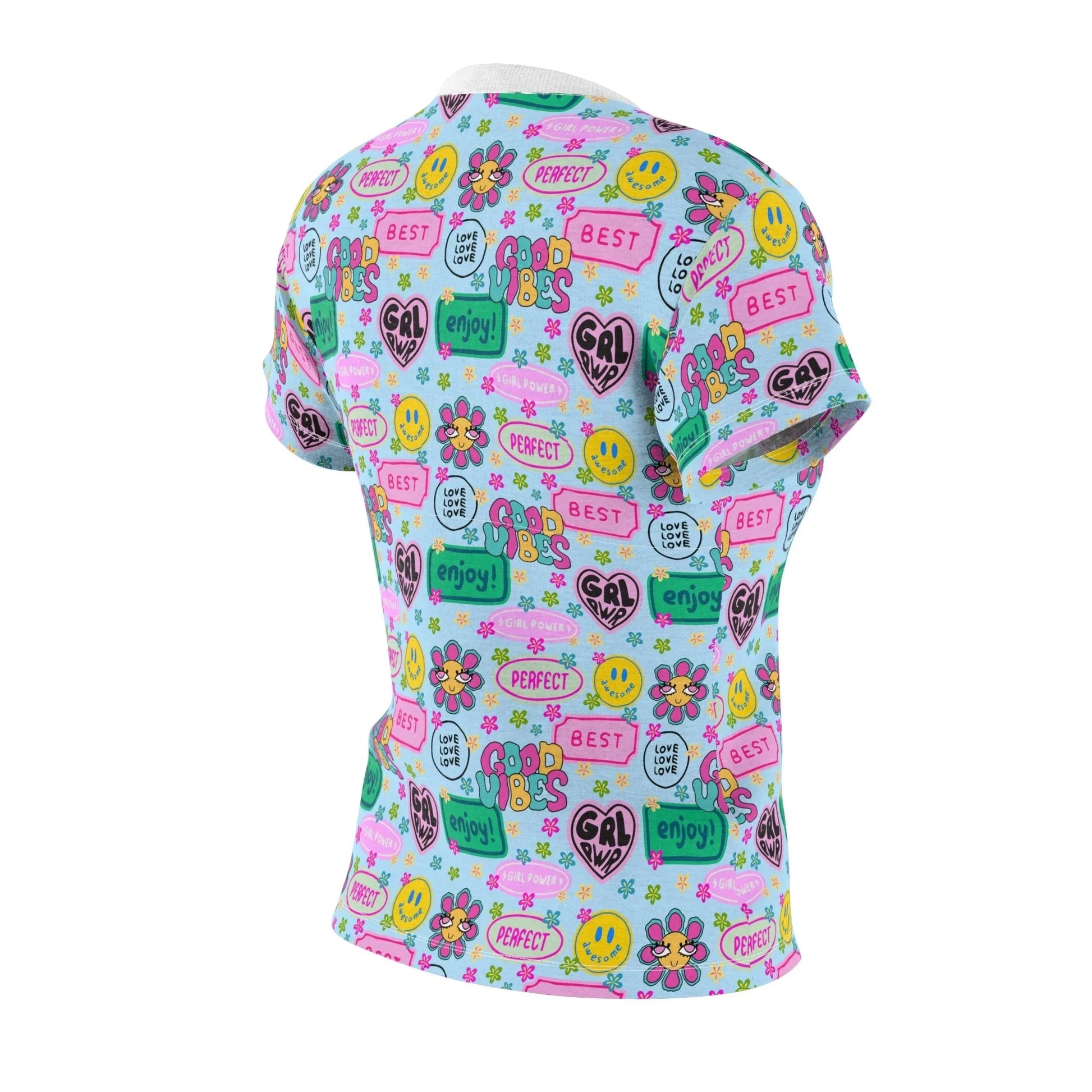 Girl Power Good Vibes T-Shirt - All Over Prints