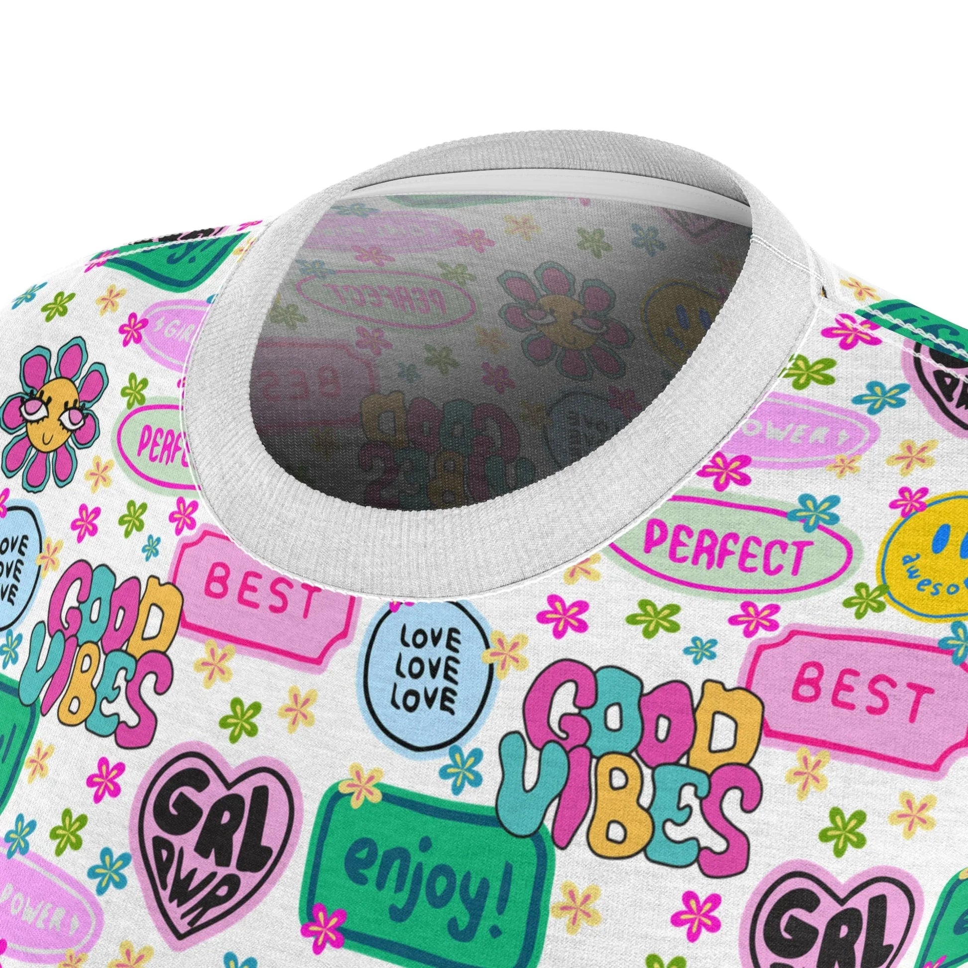 Girl Power Good Vibes T-Shirt - All Over Prints