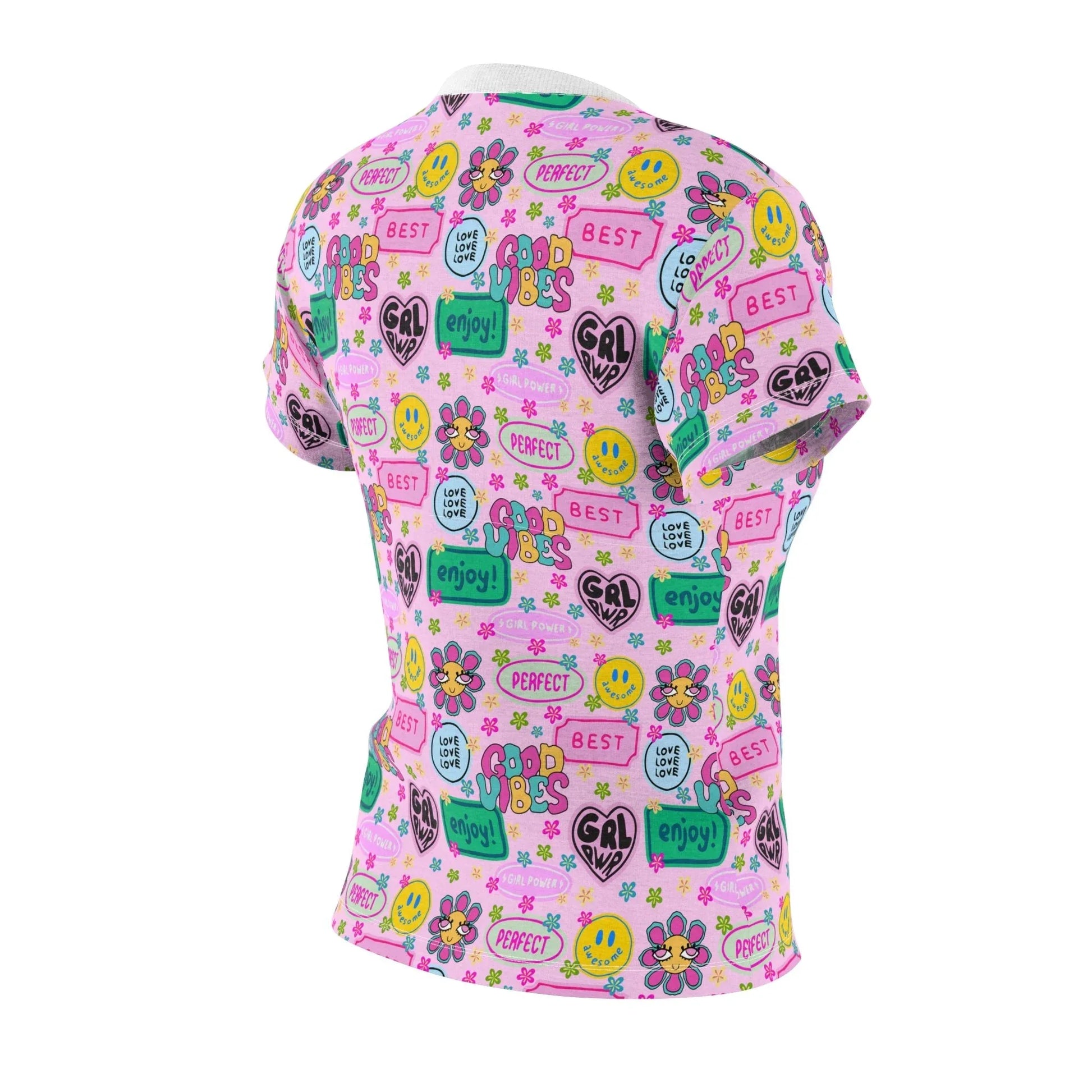 Girl Power Good Vibes T-Shirt - All Over Prints