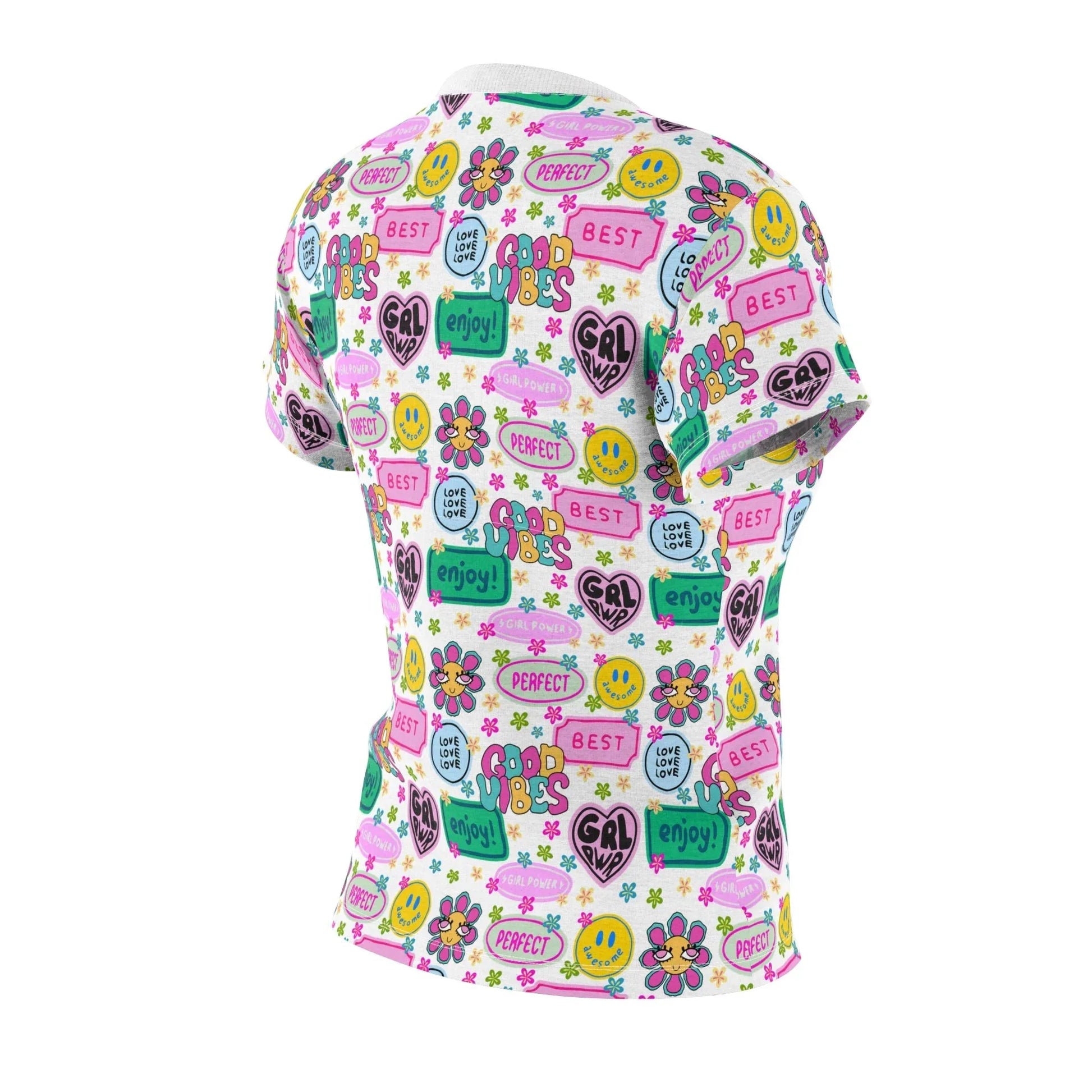 Girl Power Good Vibes T-Shirt - All Over Prints
