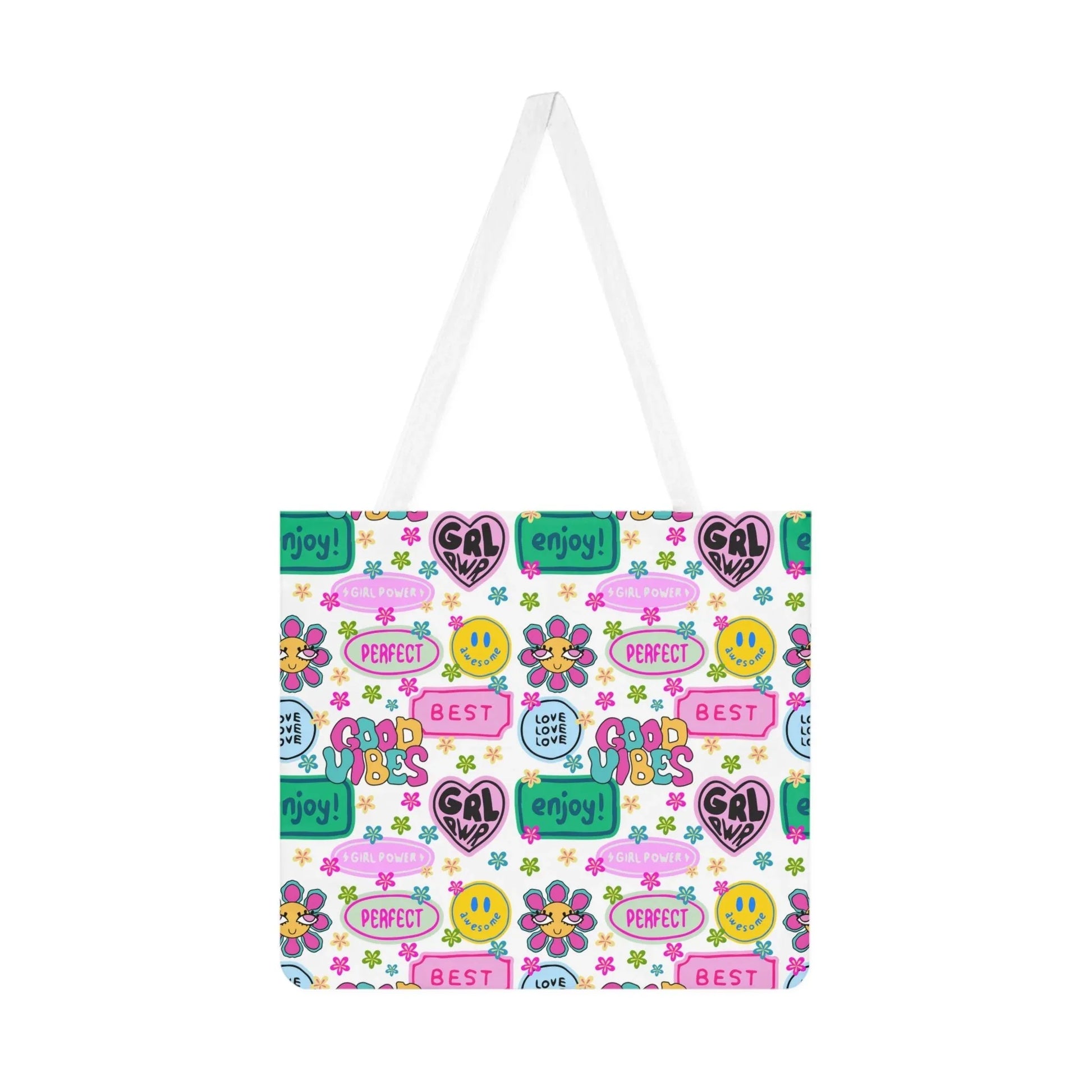 Girl Power Good Vibes Tote Bag - One size / White - Bags