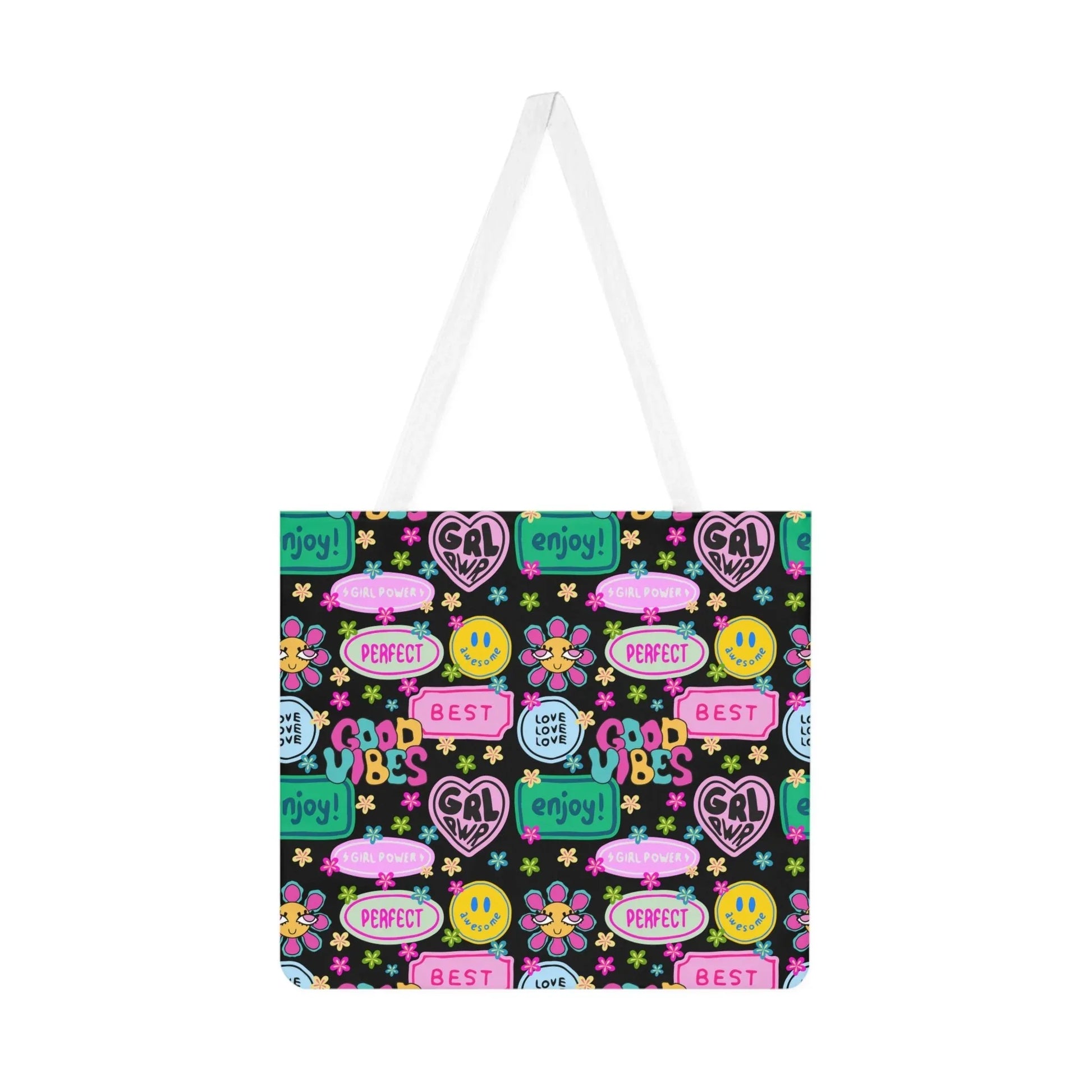 Girl Power Good Vibes Tote Bag - One size / White - Bags