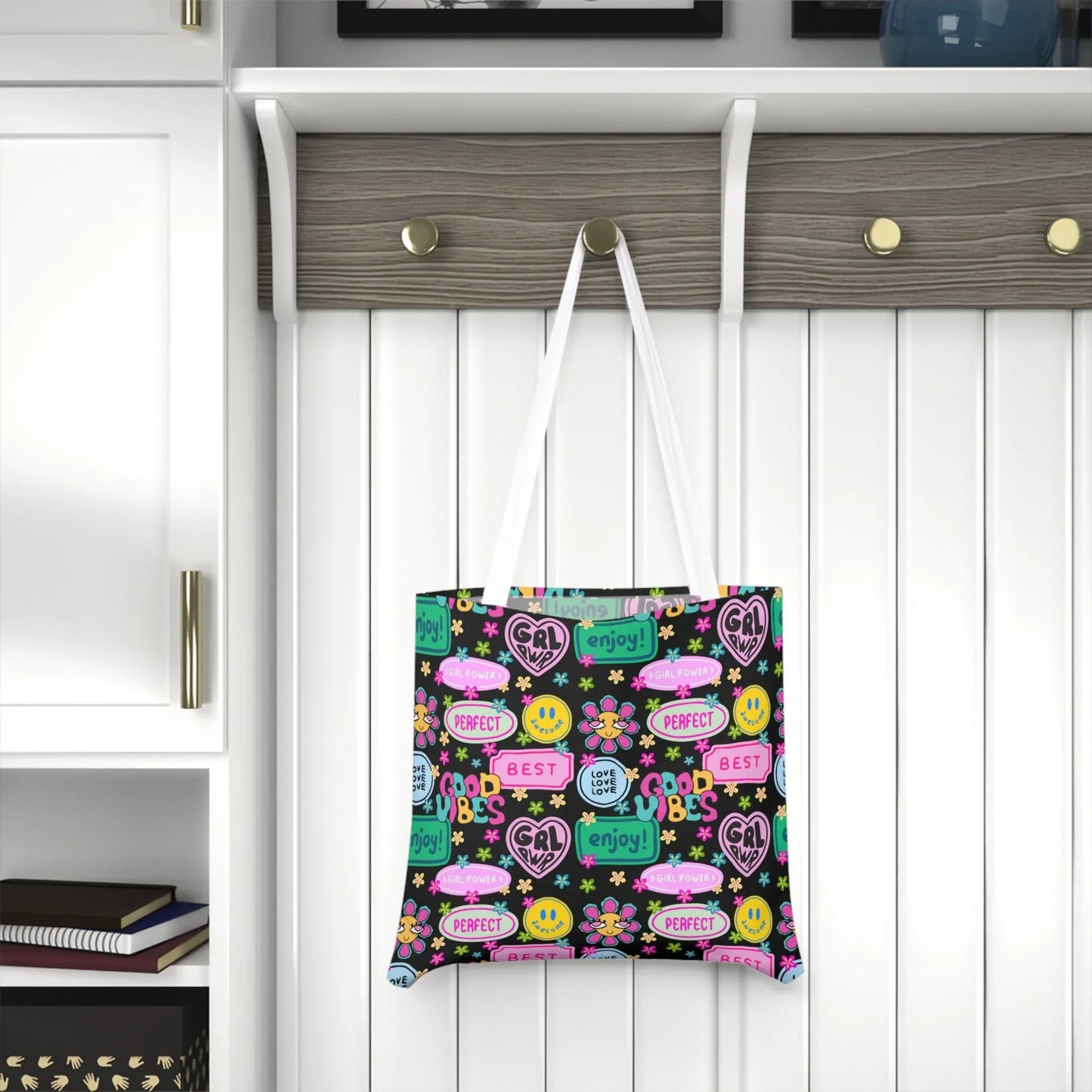 Girl Power Good Vibes Tote Bag - One size / White - Bags