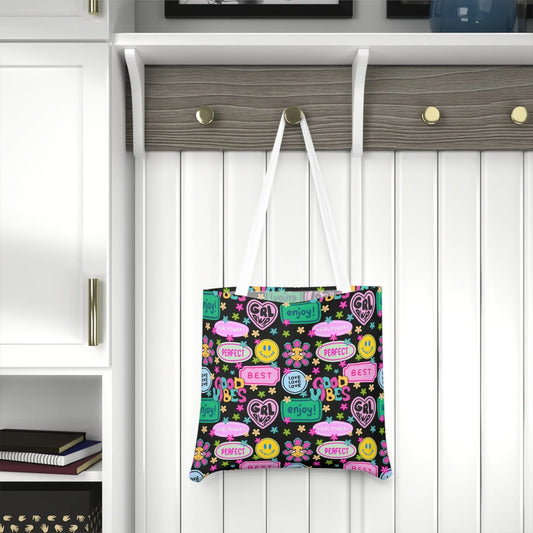 Girl Power Good Vibes Tote Bag - One size / White - Bags