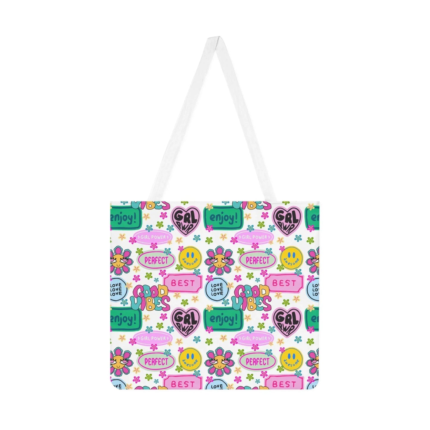 Girl Power Good Vibes Tote Bag - One size / White - Bags