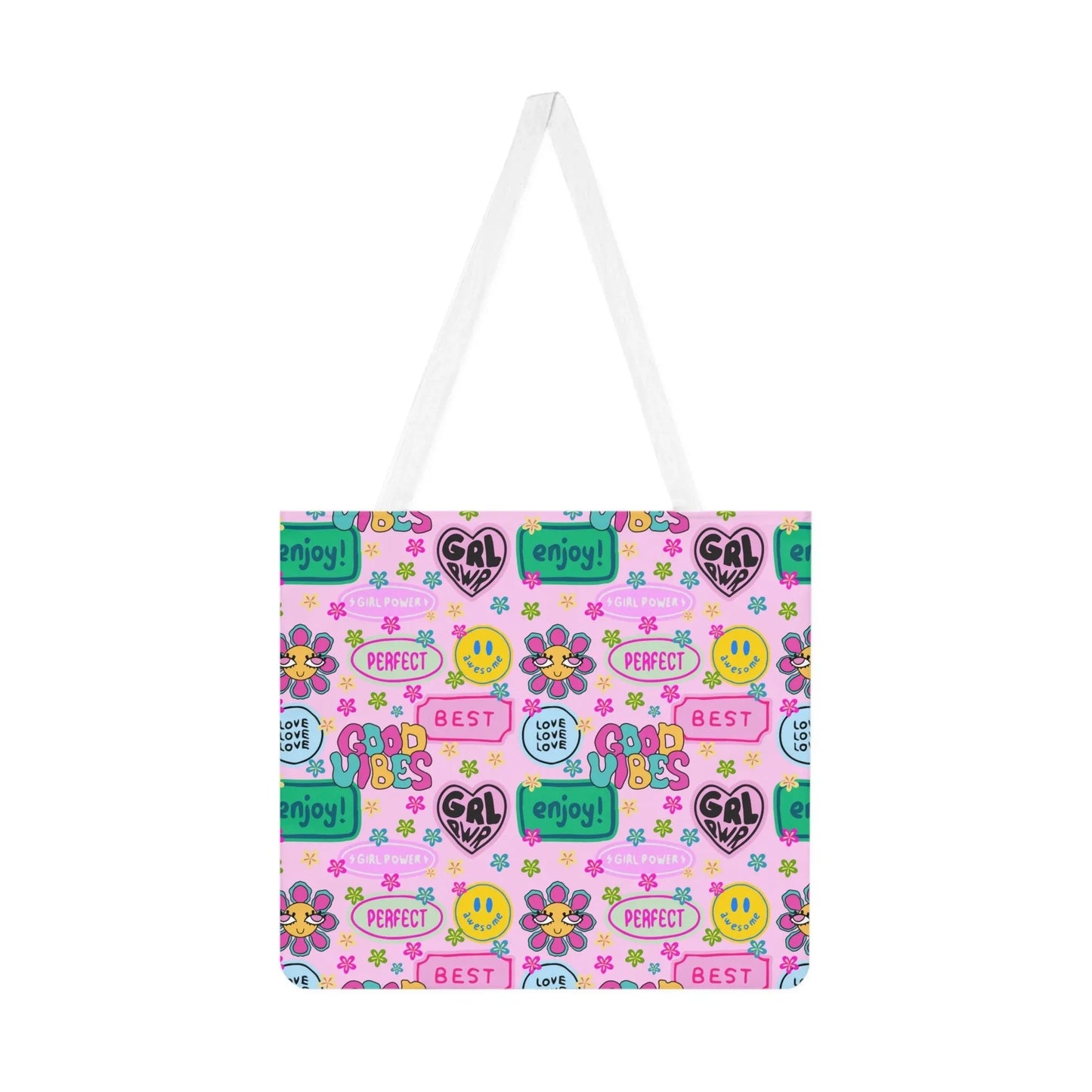 Girl Power Good Vibes Tote Bag - One size / White - Bags