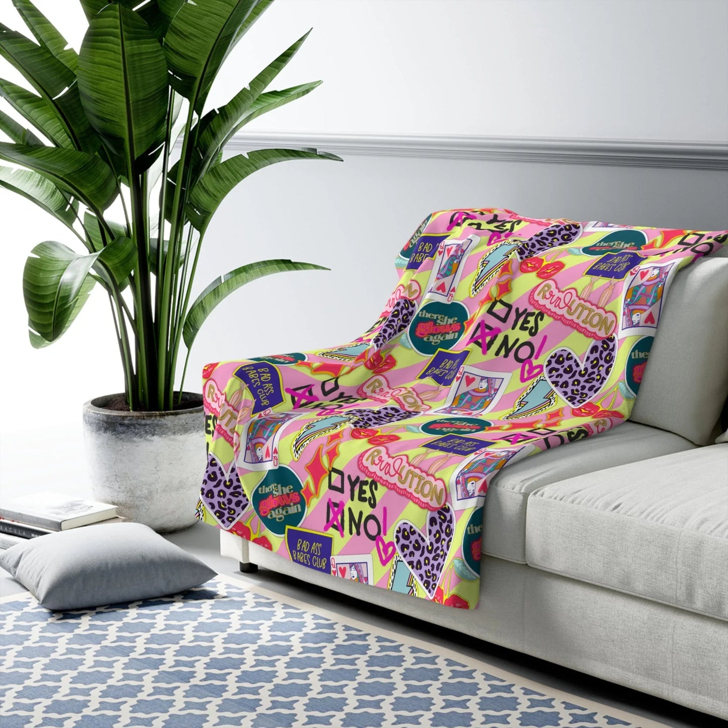 Girl Power Revolution Blanket - 50’’ × 60’’ - Home Decor