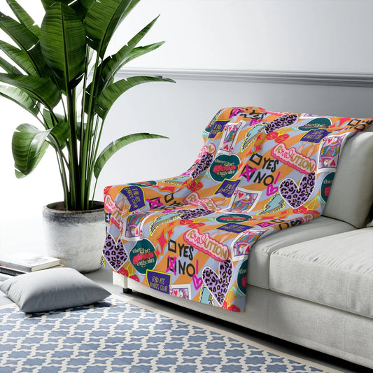Girl Power Revolution Blanket - 50’’ × 60’’ - Home Decor