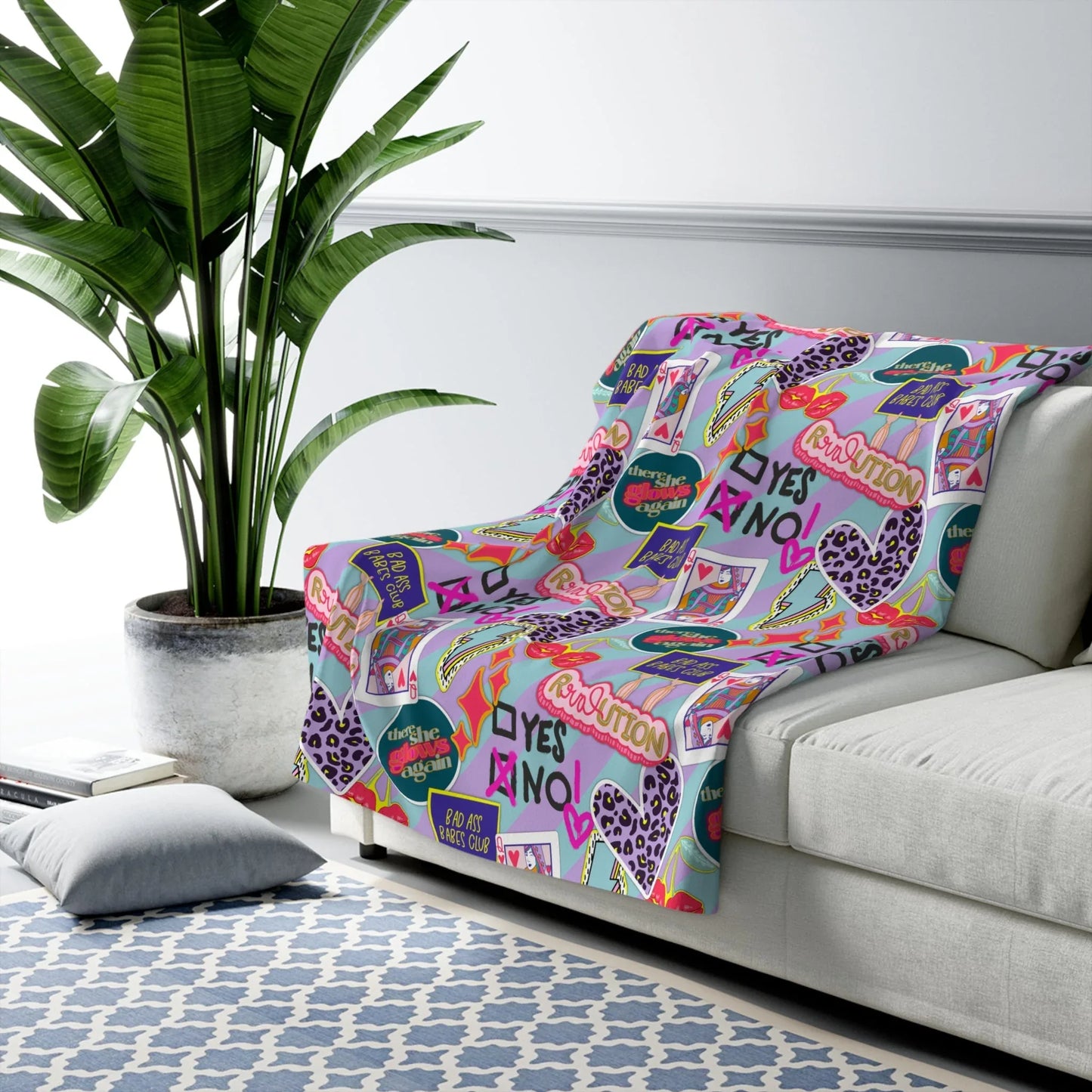Girl Power Revolution Blanket - 50’’ × 60’’ - Home Decor