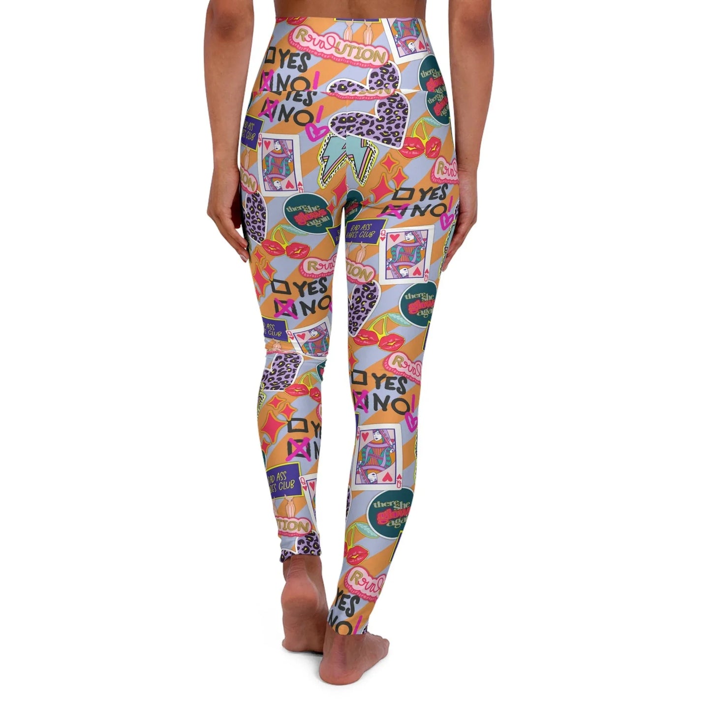 Girl Power Revolution High Waisted Yoga Leggings - All Over Prints