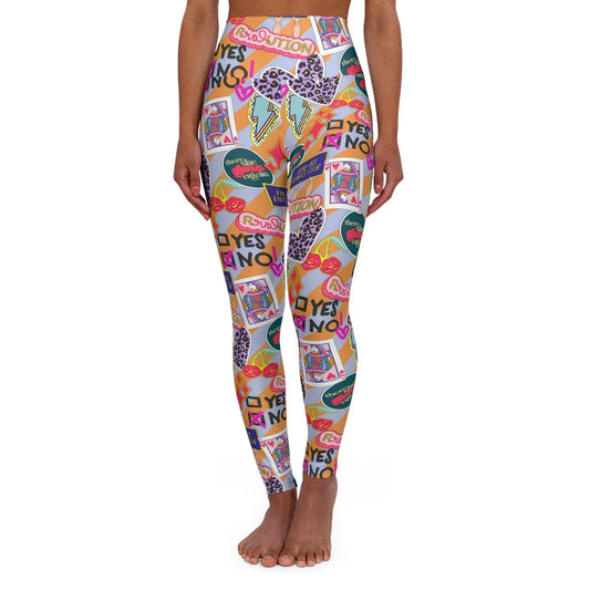 Girl Power Revolution High Waisted Yoga Leggings - XS - All Over Prints