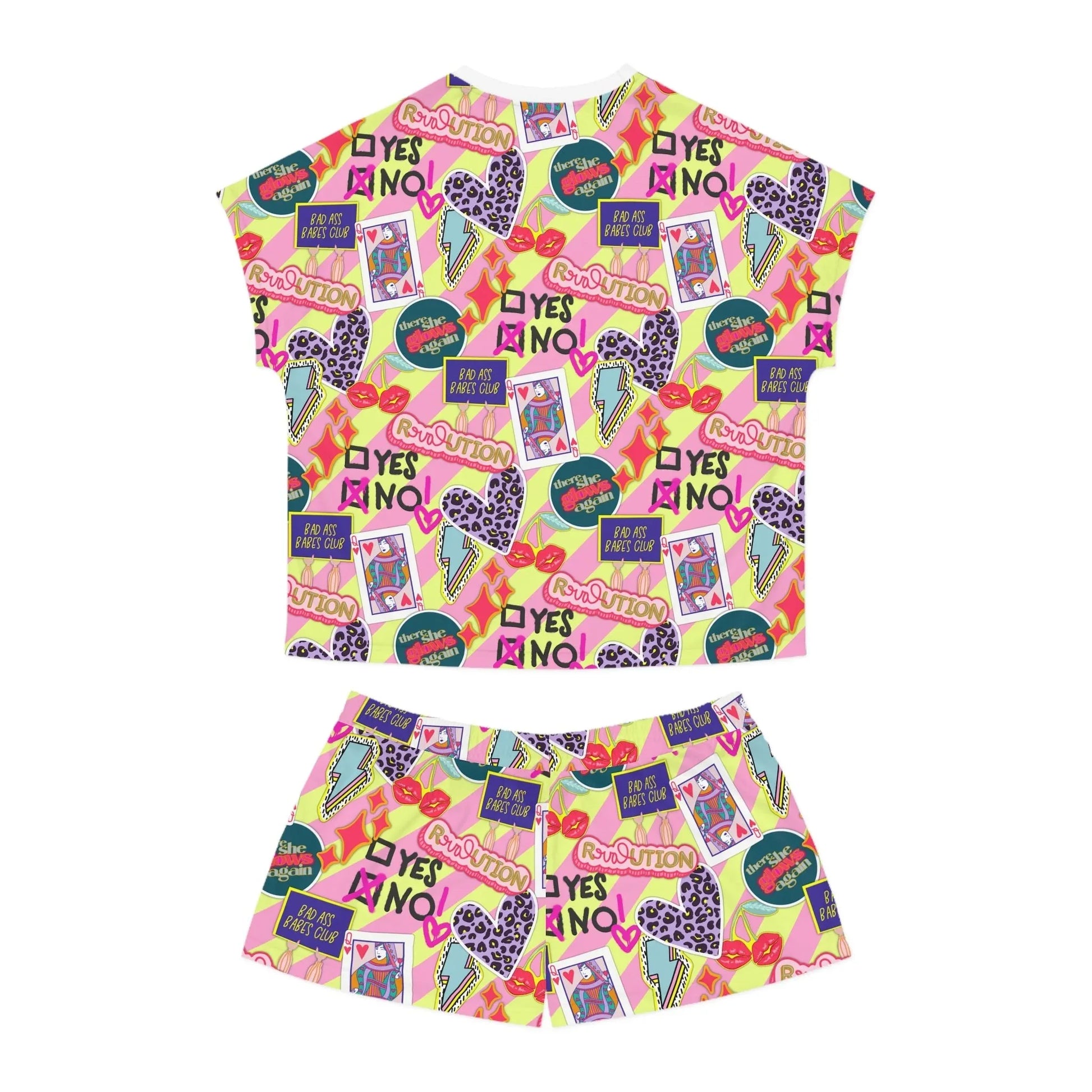 Girl Power Revolution Short Pajama Set - All Over Prints