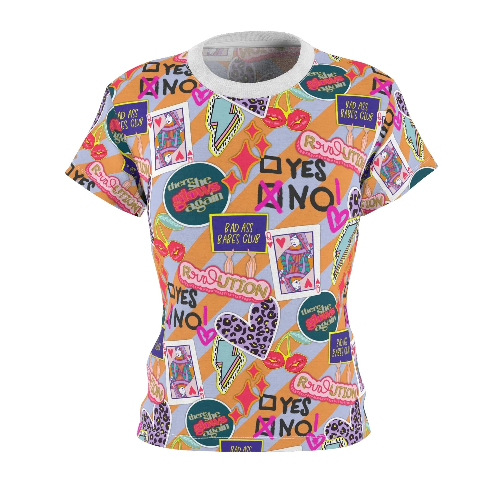Girl Power Revolution T-Shirt - XS / White stitching / 4 oz. - All Over Prints