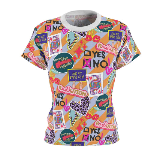 Girl Power Revolution T-Shirt - XS / White stitching / 4 oz. - All Over Prints