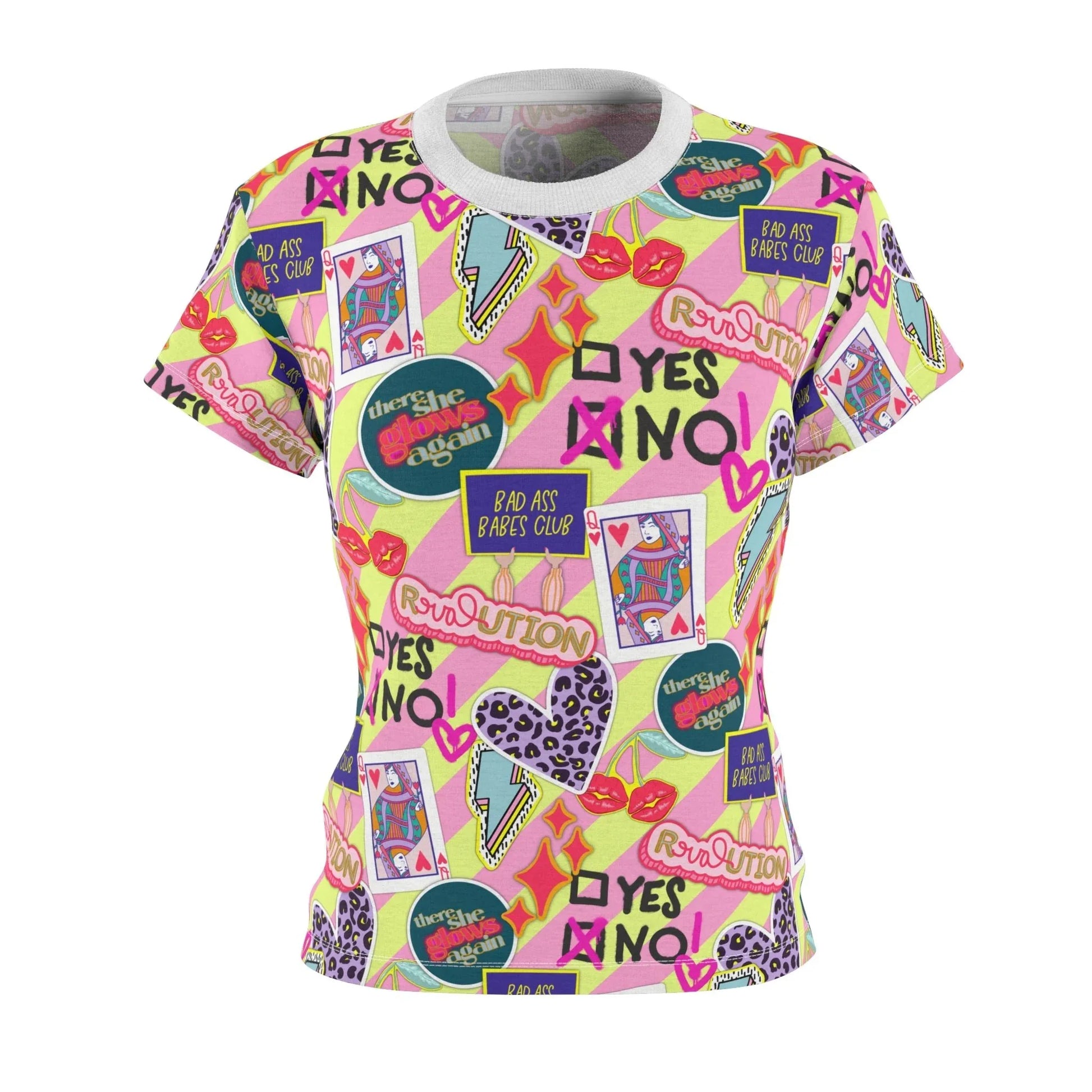 Girl Power Revolution T-Shirt - XS / White stitching / 4 oz. - All Over Prints