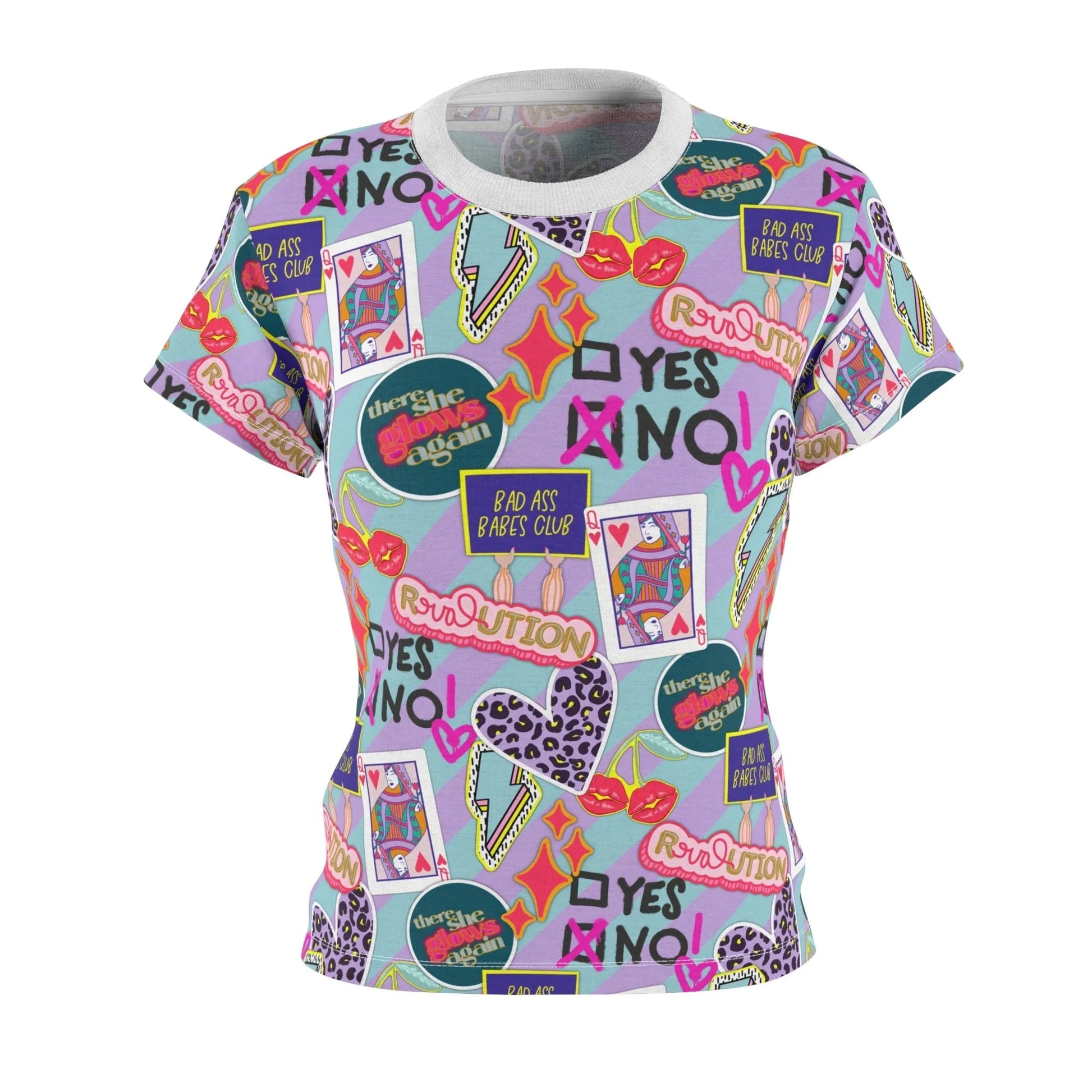 Girl Power Revolution T-Shirt - XS / White stitching / 4 oz. - All Over Prints