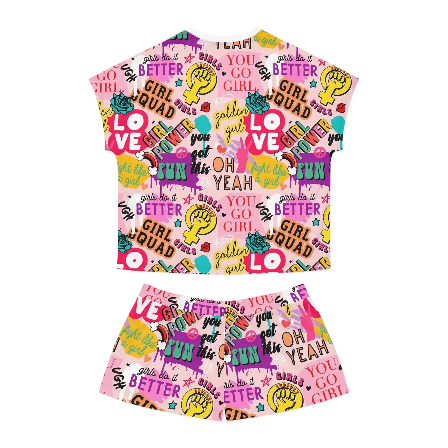 Girl Squad Short Pajama Set - All Over Prints