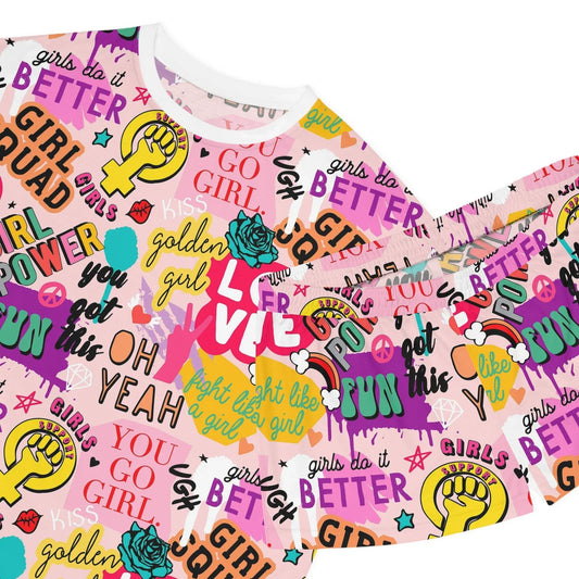 Girl Squad Short Pajama Set - All Over Prints