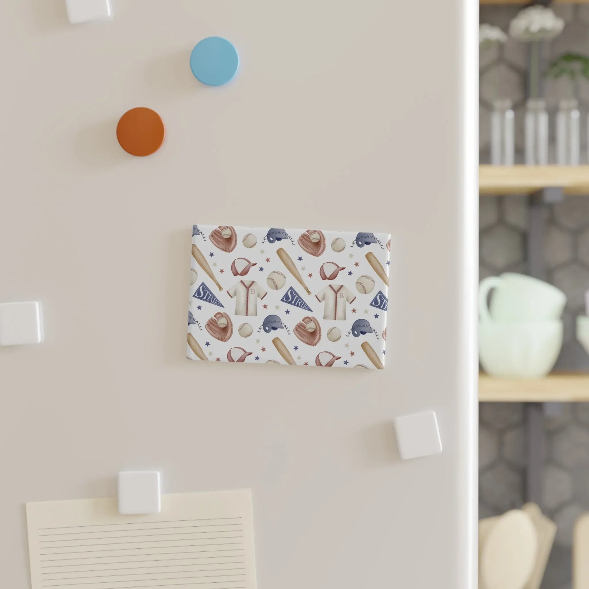 Home Run Magnet - 1 pc / 2’’ x 3’’ / Rectangle - Decor