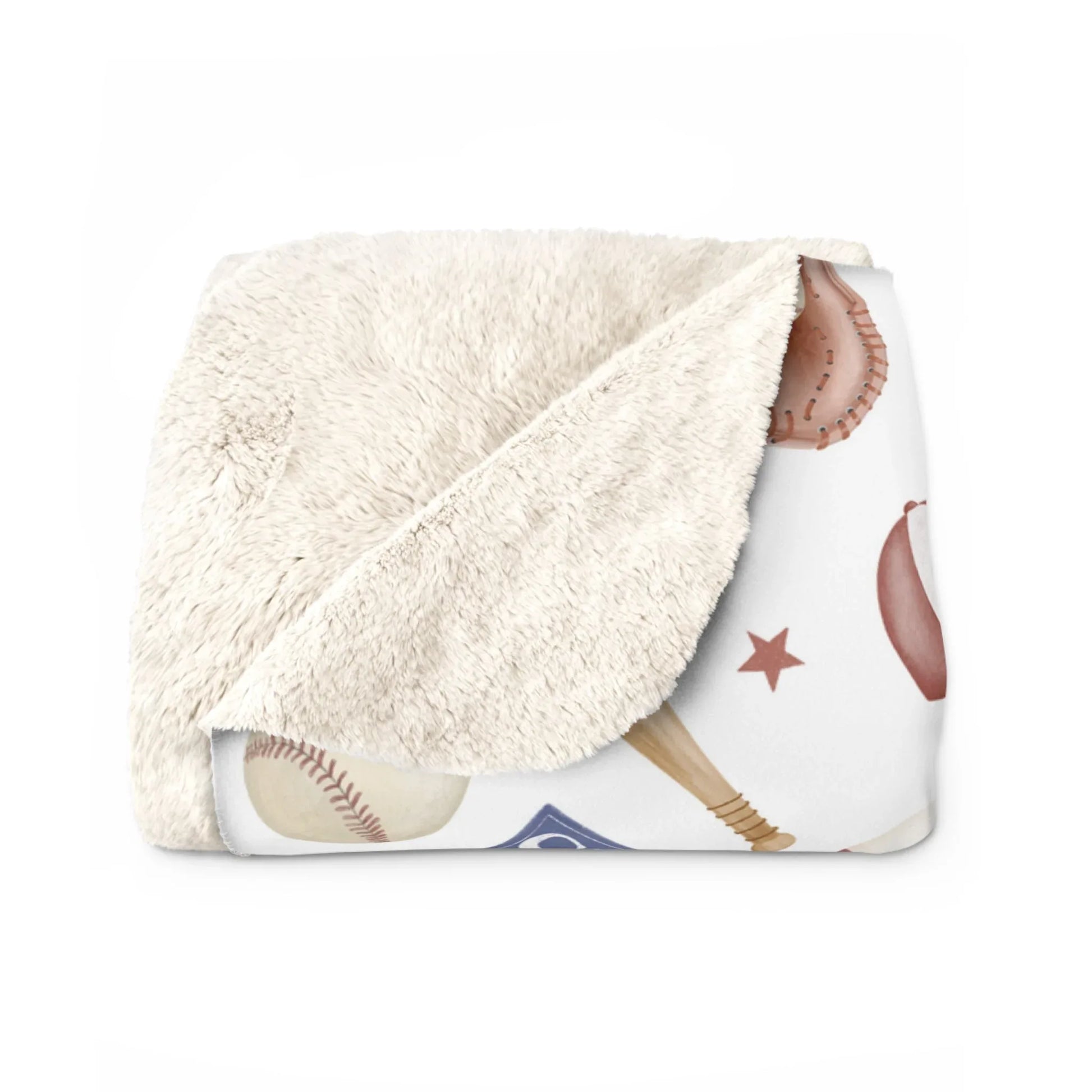 Home Run Sherpa Fleece Blanket - 50’’ × 60’’ - Decor