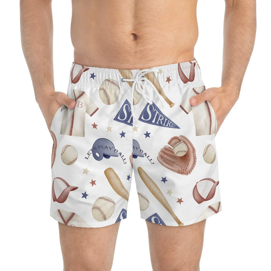 Home Run Swim Trunks - All Over Prints