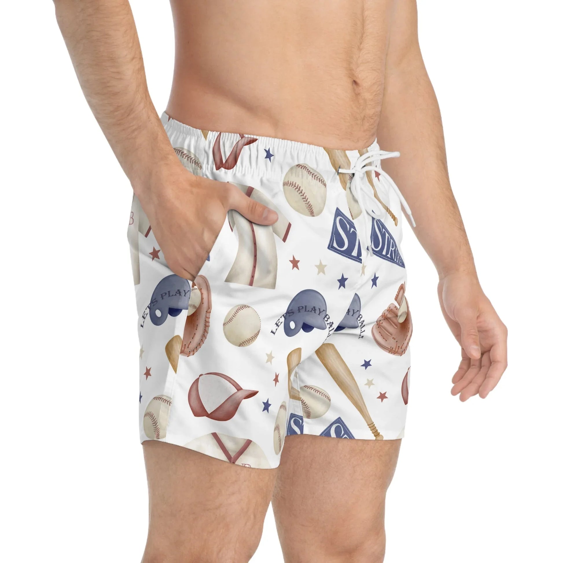 Home Run Swim Trunks - All Over Prints