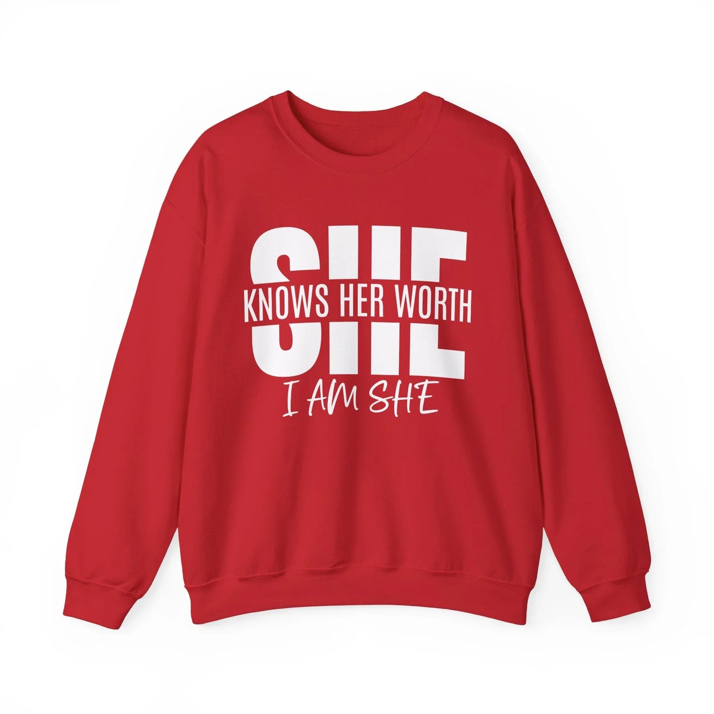 In Her Value Sweatshirt - Red / S