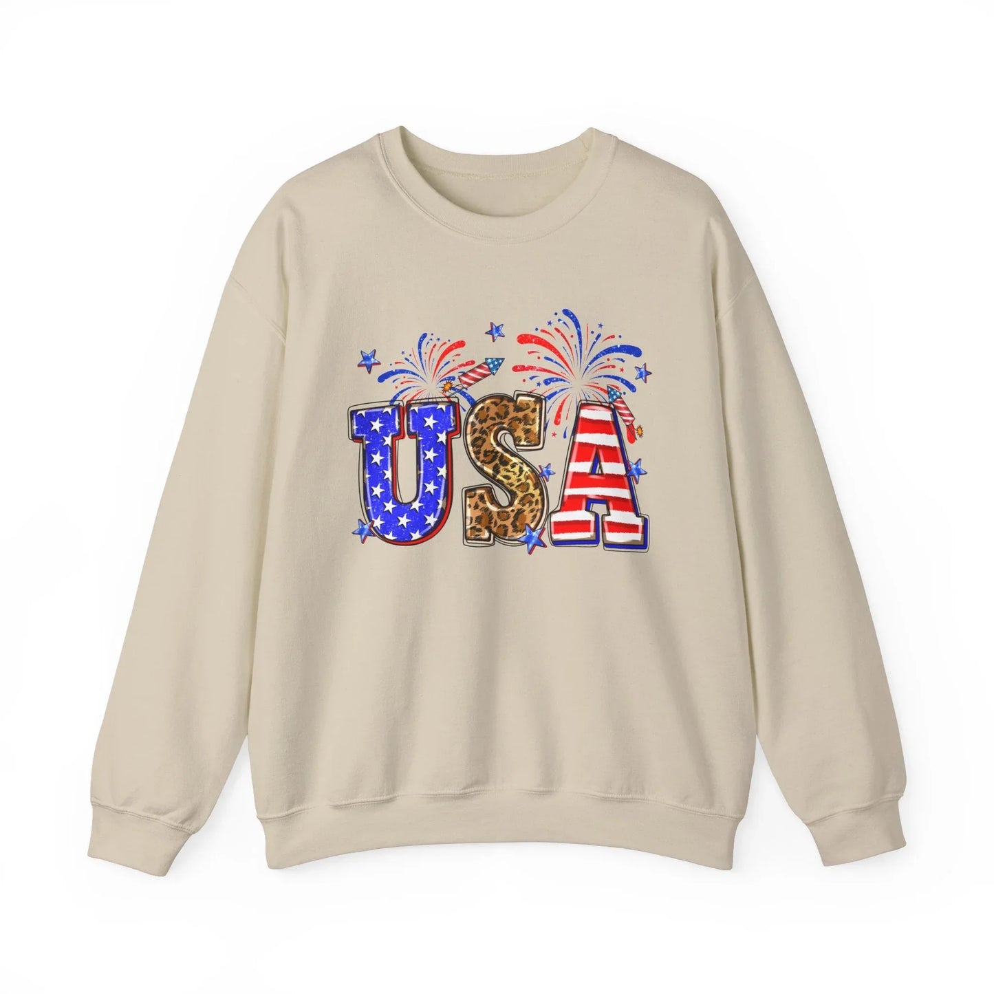 Independence Day Love Sweatshirt | Unisex - Sand / S