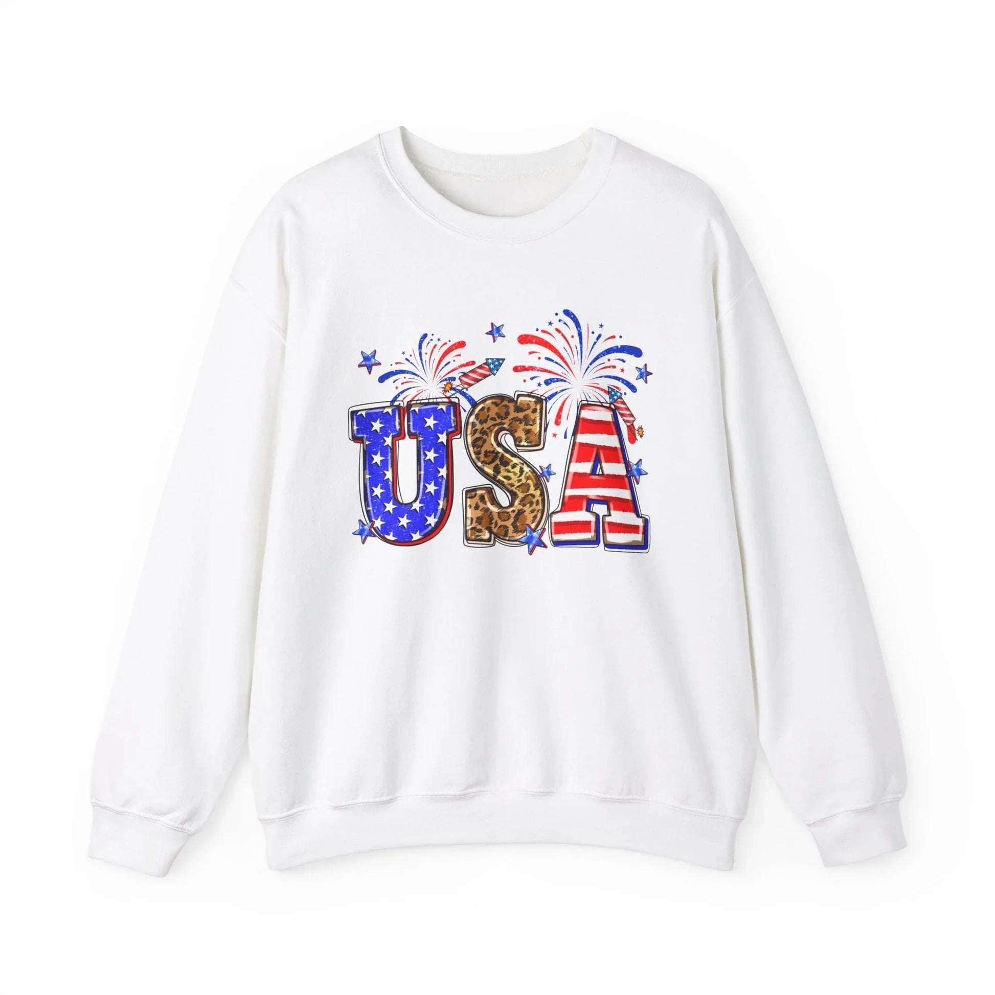 Independence Day Love Sweatshirt | Unisex - White / S