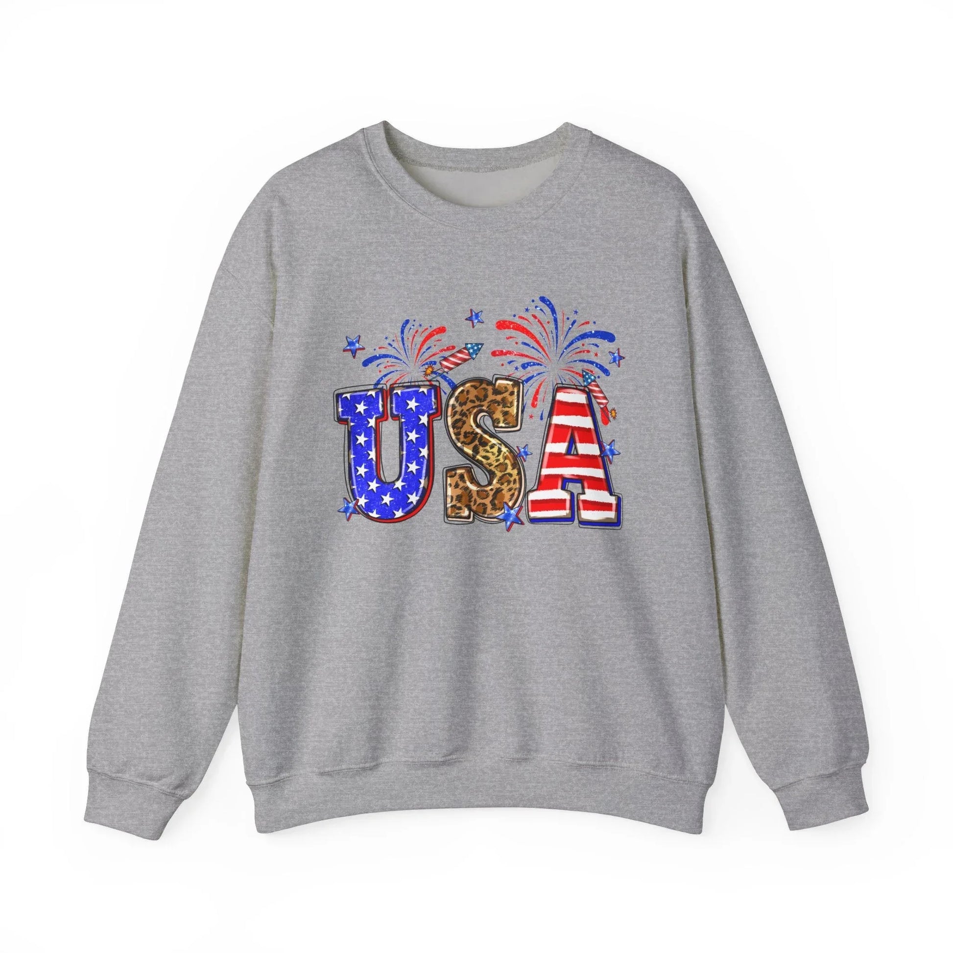 Independence Day Love Sweatshirt | Unisex - Sport Grey / S