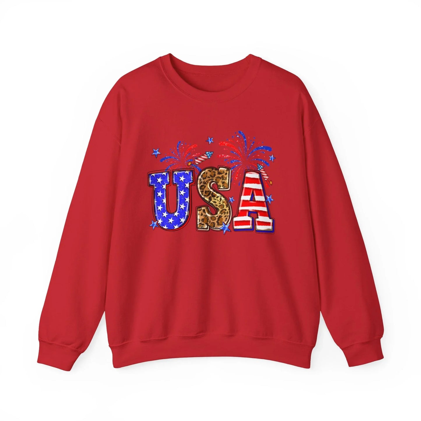Independence Day Love Sweatshirt | Unisex - Red / S