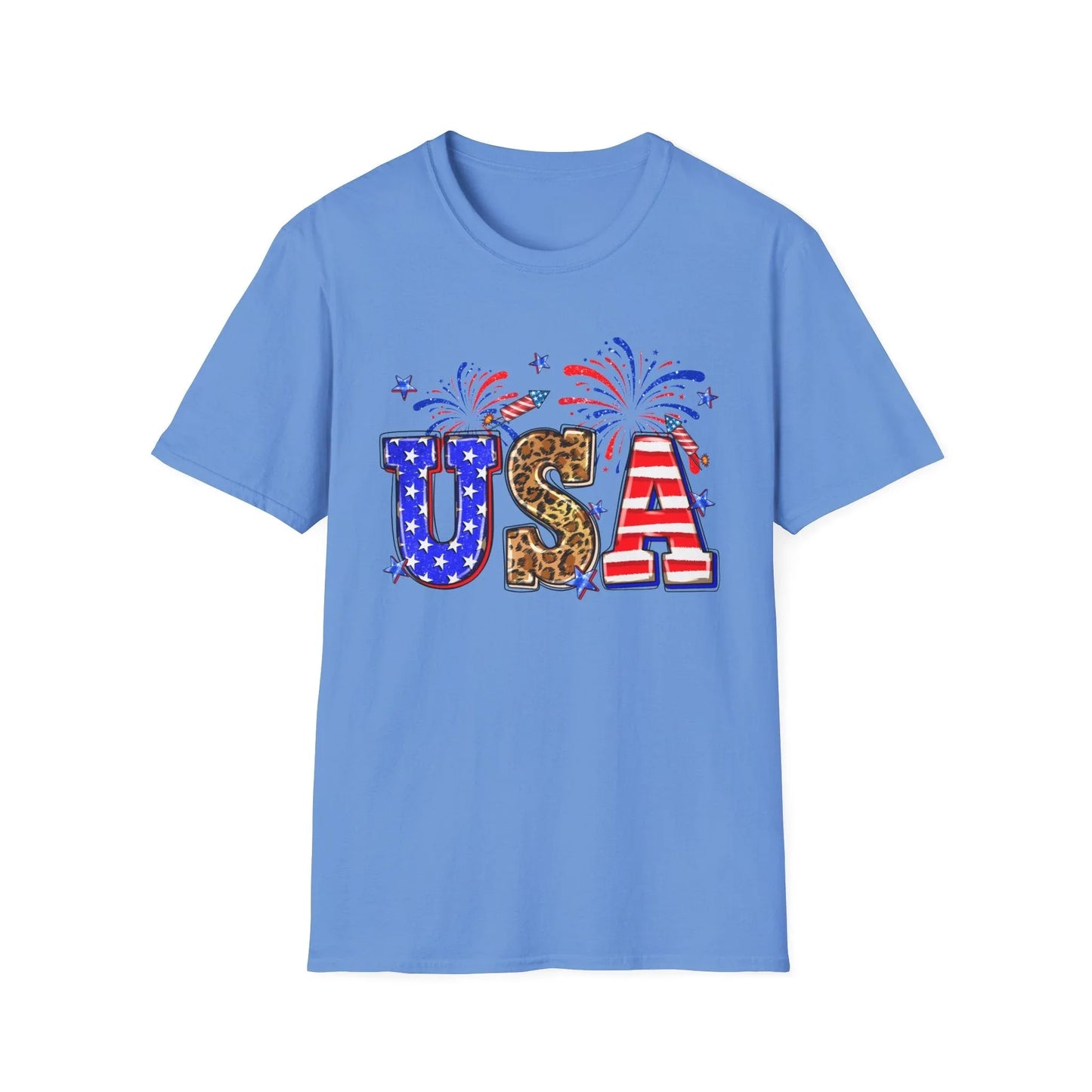 Independence Day Love T-Shirt | Unisex - S / Carolina Blue