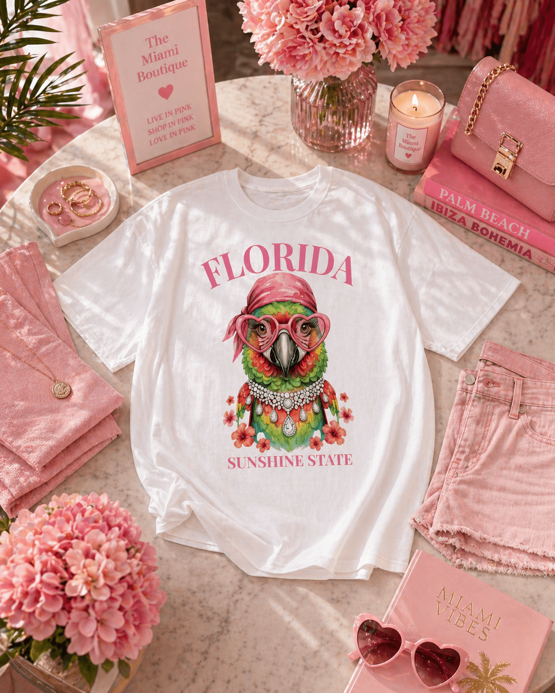 Key West Parrot T-Shirt – RELLE Fashion & Lifestyle – Product Image