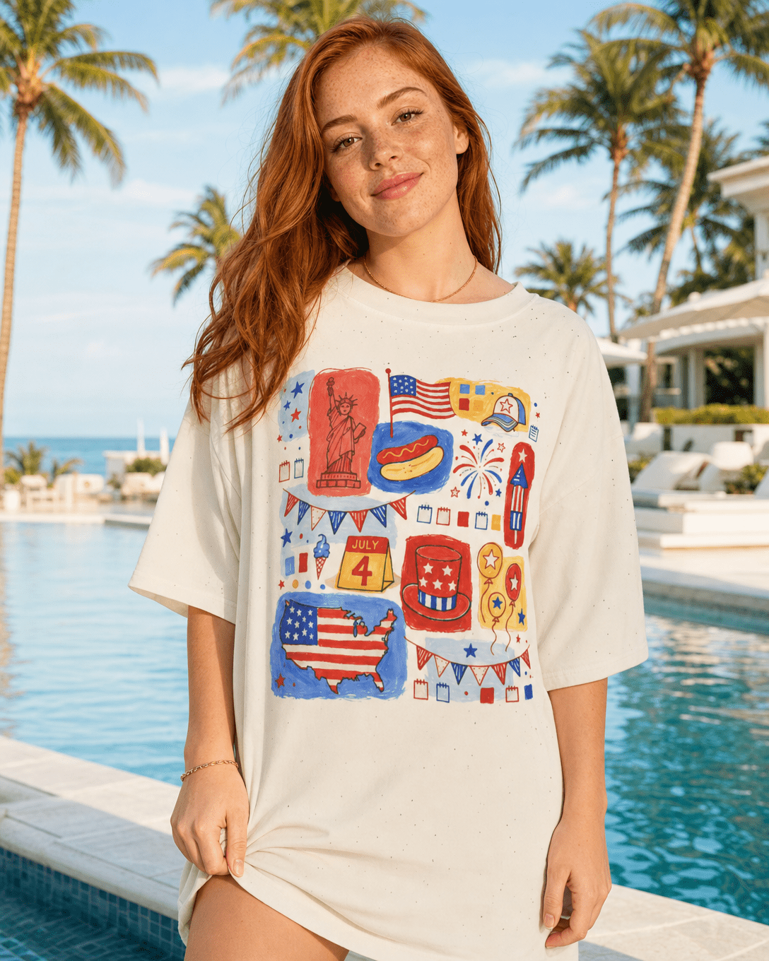 Land Of The Free T-Shirt – RELLE Fashion & Lifestyle – Product Image